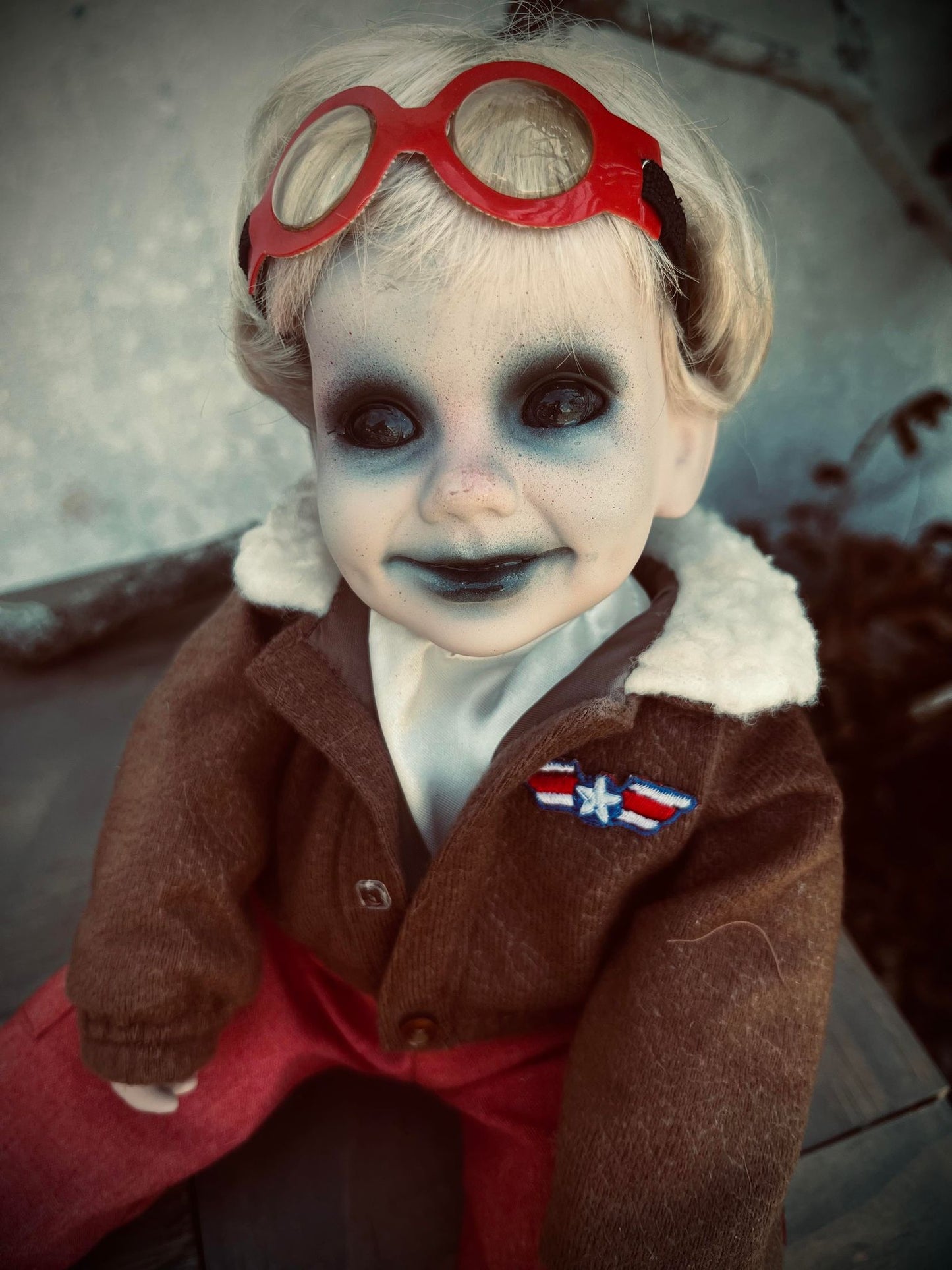 Meet Deon 12" Doll Porcelain Witchy Creepy Haunted Spirit Infected Scary Spooky Zombie Possessed Positive Energy Oddity Gift Idea Vessel