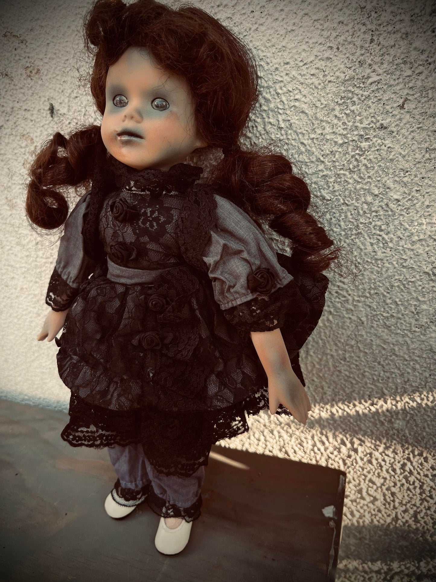 Meet Evelyn 15" Doll Porcelain Zombie Undead Witchy Creepy Haunted Spirit Infected Scary Spooky Possessed Positive Oddity Gift Idea