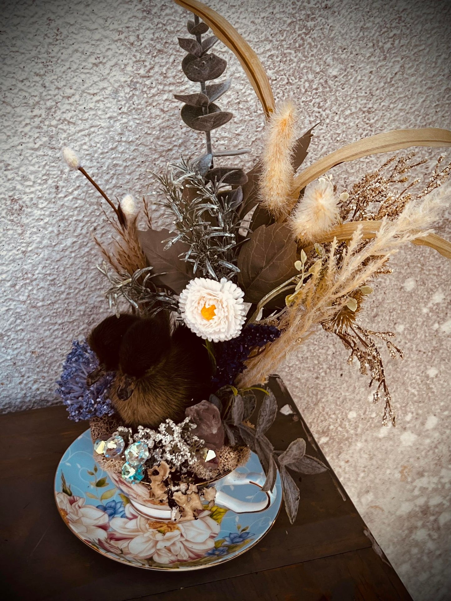 2 Headed Duckling Taxidermy, Gift Idea, Baby Duck, Teacup display, Oddity, Oddities, Occult, Curiosities bizarre biology specimen collection