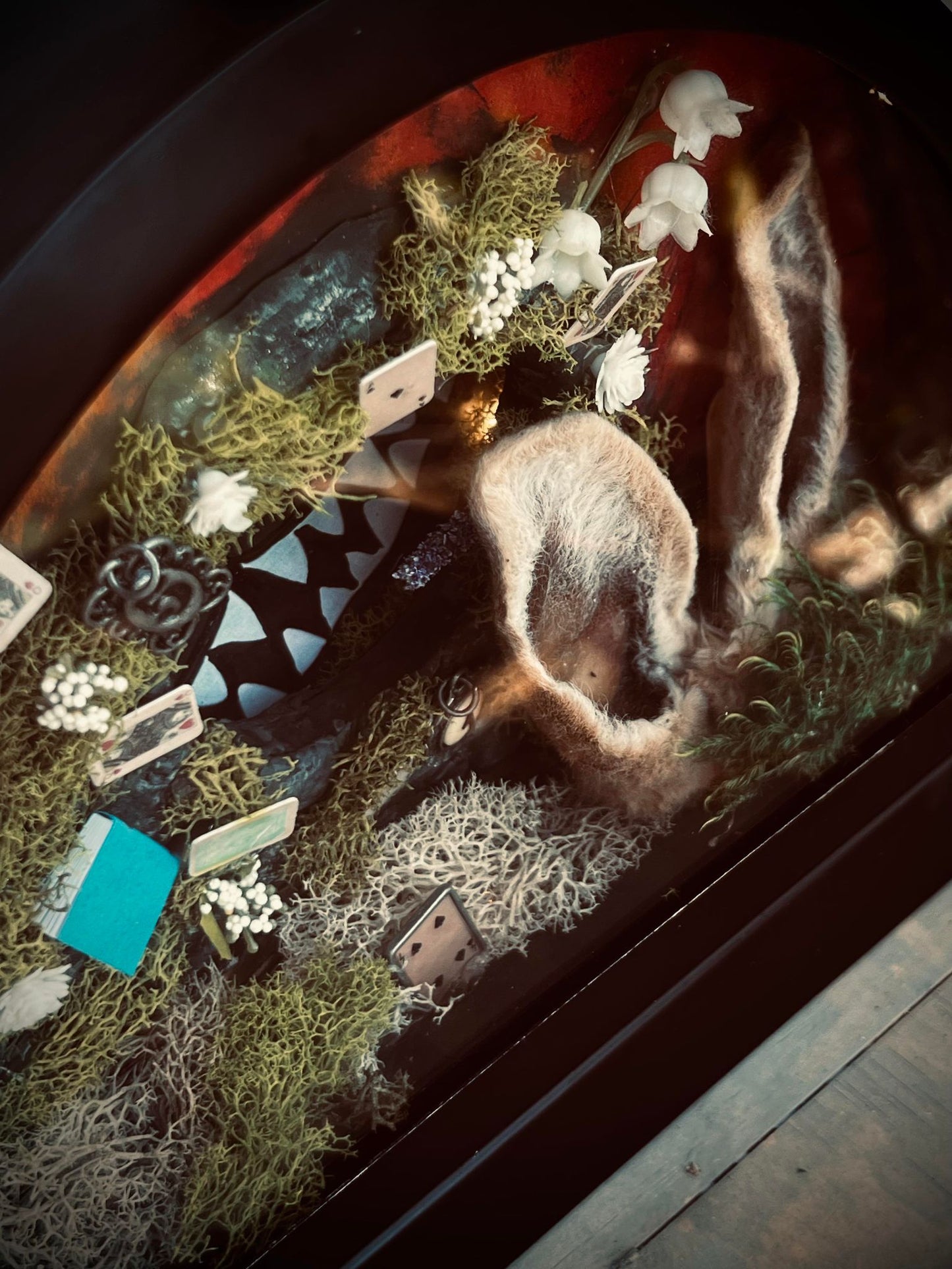 Real Bunny Ears Alice In Wonderland Display Taxidermy Home Decor Preserved Whimsical Oddity Oddities Occult Curiosities Collection Gift Idea