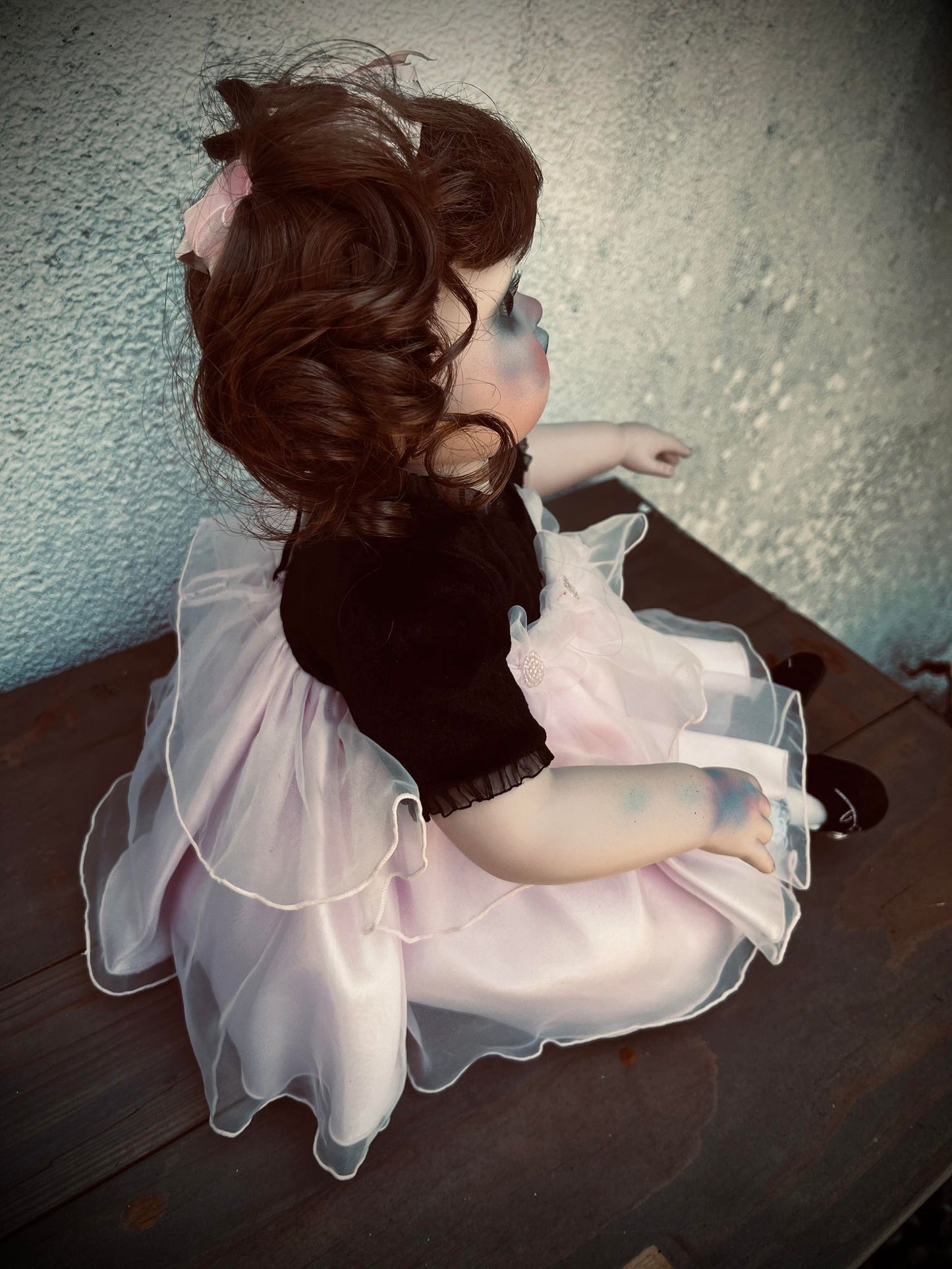 Meet Lou 17" Large Doll Porcelain Zombie Undead Witchy Creepy Haunted Spirit Infected Scary Spooky Possessed Positive Oddity Gift Idea