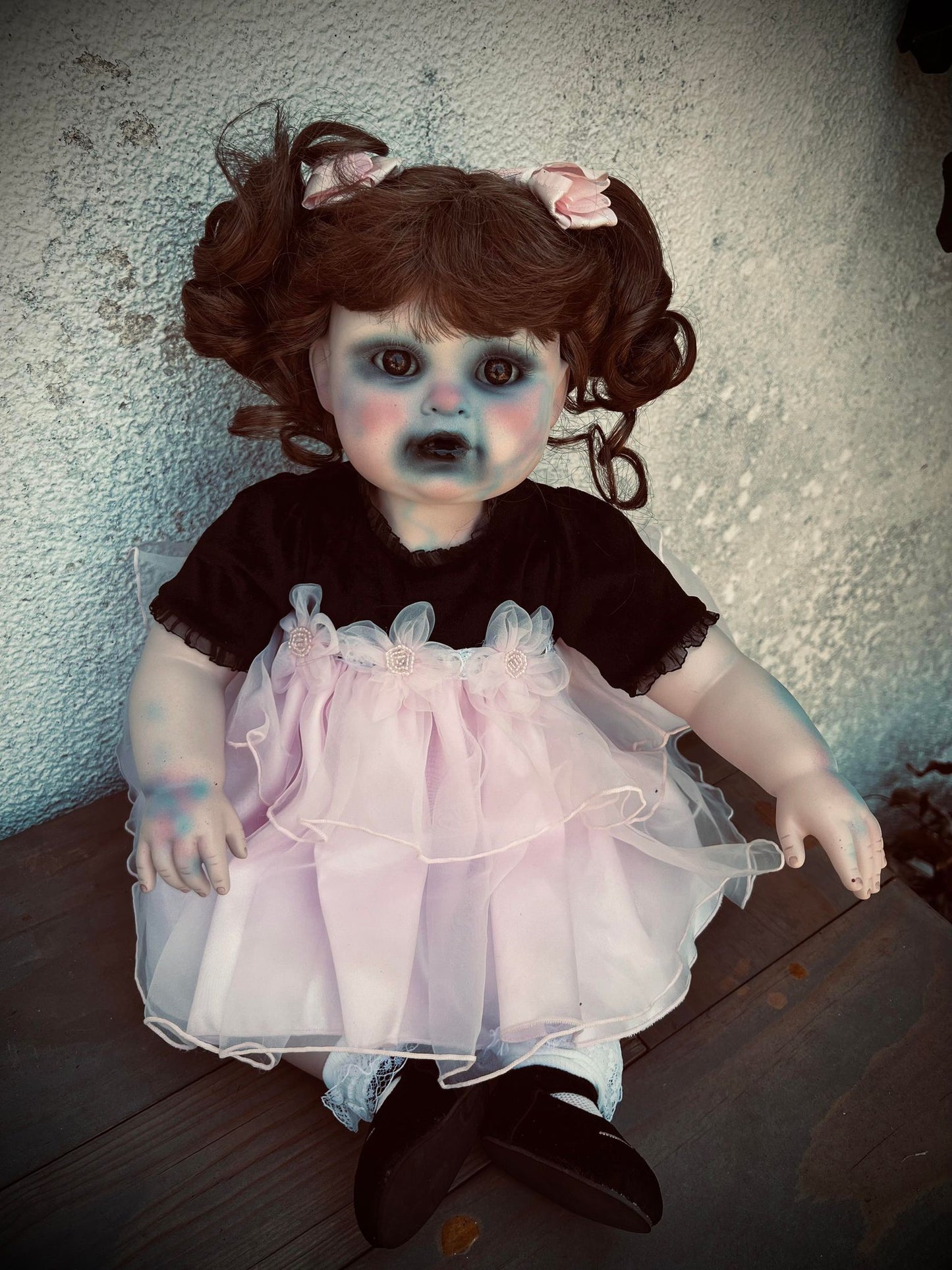 Meet Lou 17" Large Doll Porcelain Zombie Undead Witchy Creepy Haunted Spirit Infected Scary Spooky Possessed Positive Oddity Gift Idea
