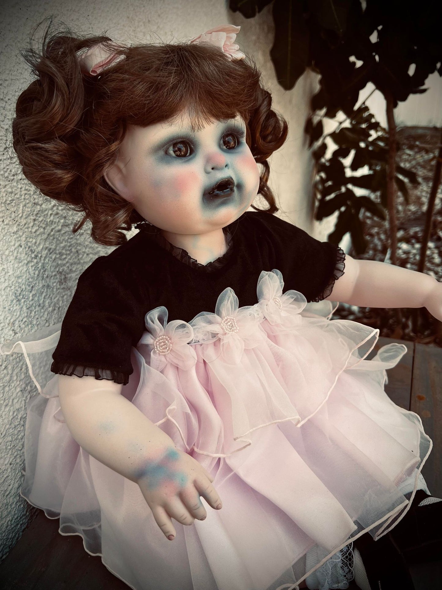 Meet Lou 17" Large Doll Porcelain Zombie Undead Witchy Creepy Haunted Spirit Infected Scary Spooky Possessed Positive Oddity Gift Idea