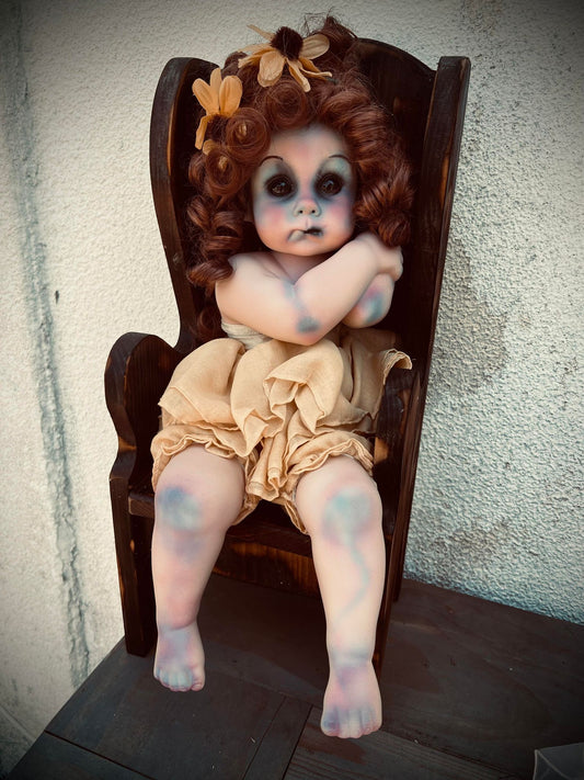 Meet Millie 17" Doll Porcelain Zombie Undead Witchy Creepy Haunted Spirit Infected Scary Spooky Possessed Positive Oddity Gift Idea