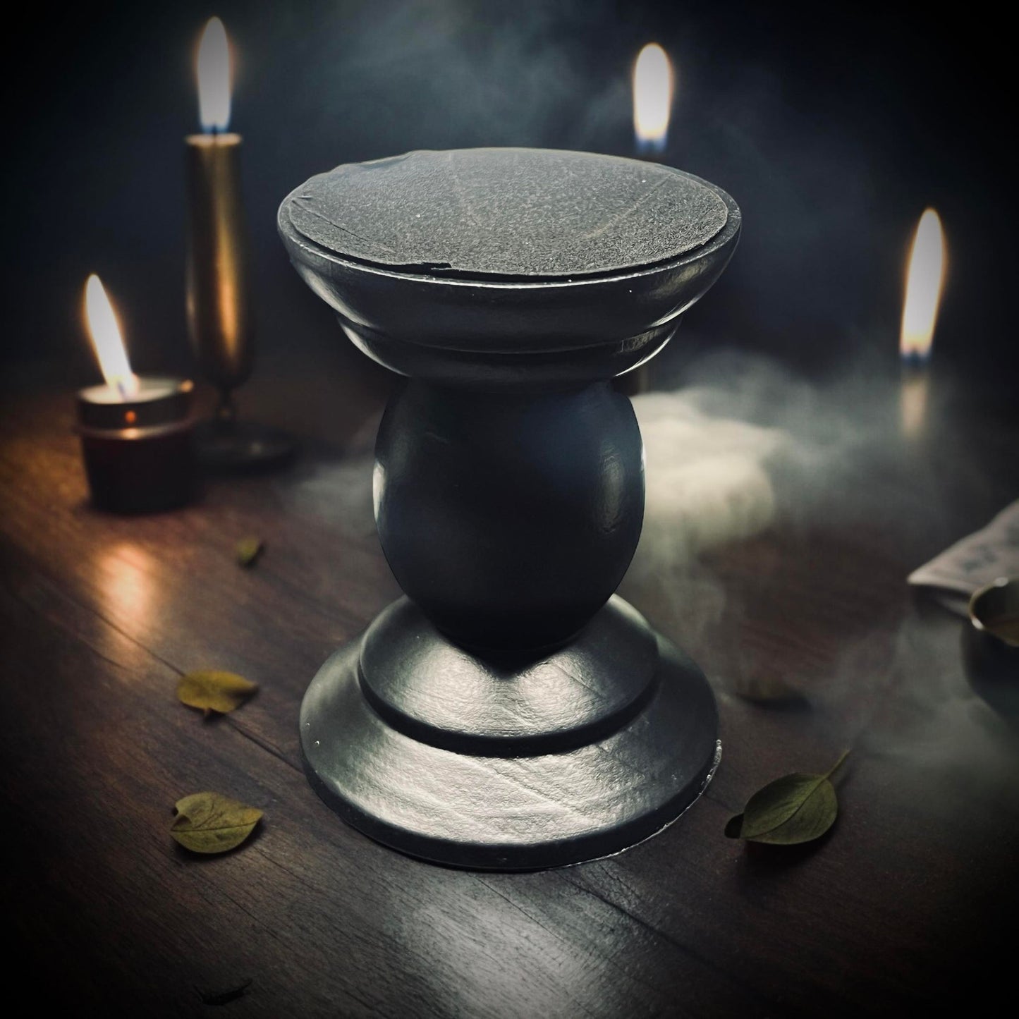 Mystical Large Grey Crystal Ball with Stand Perfect Gift Idea Spiritual Wiccan Oddity Witchcraft Fortune Teller Occult Idea Gazing Scrying