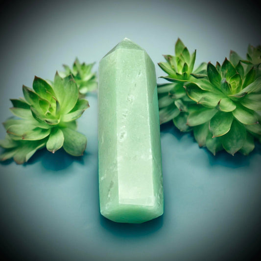 Aventurine Obelisk Tower Crystal Point Oddity, Witchcraft, Rituals, Energy Meditation spiritual, meditation, metaphysical