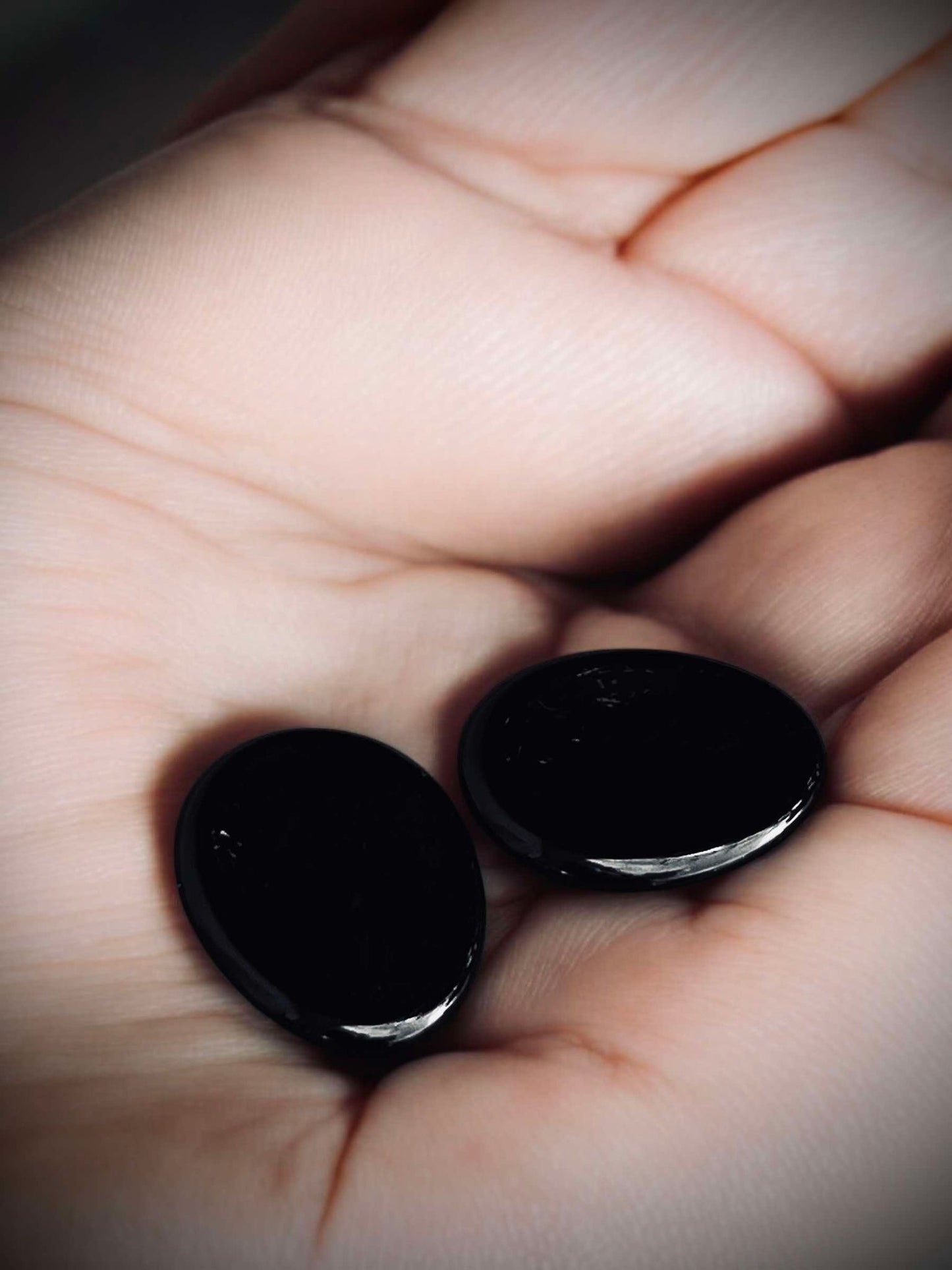 Black Obsidian Gemstone Teardrop Worry Stone Relaxation Meditation Fidget Perfect Gift Idea Spiritual Wiccan Oddity Witchcraft Occult Idea