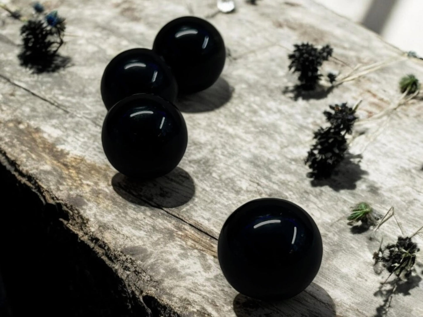 Obsidian 19 - 20 mm Sphere Perfect Gift Idea Spiritual Wiccan Oddity Witchcraft Occult Idea Natural Stones Marble Polished Meditation Stone