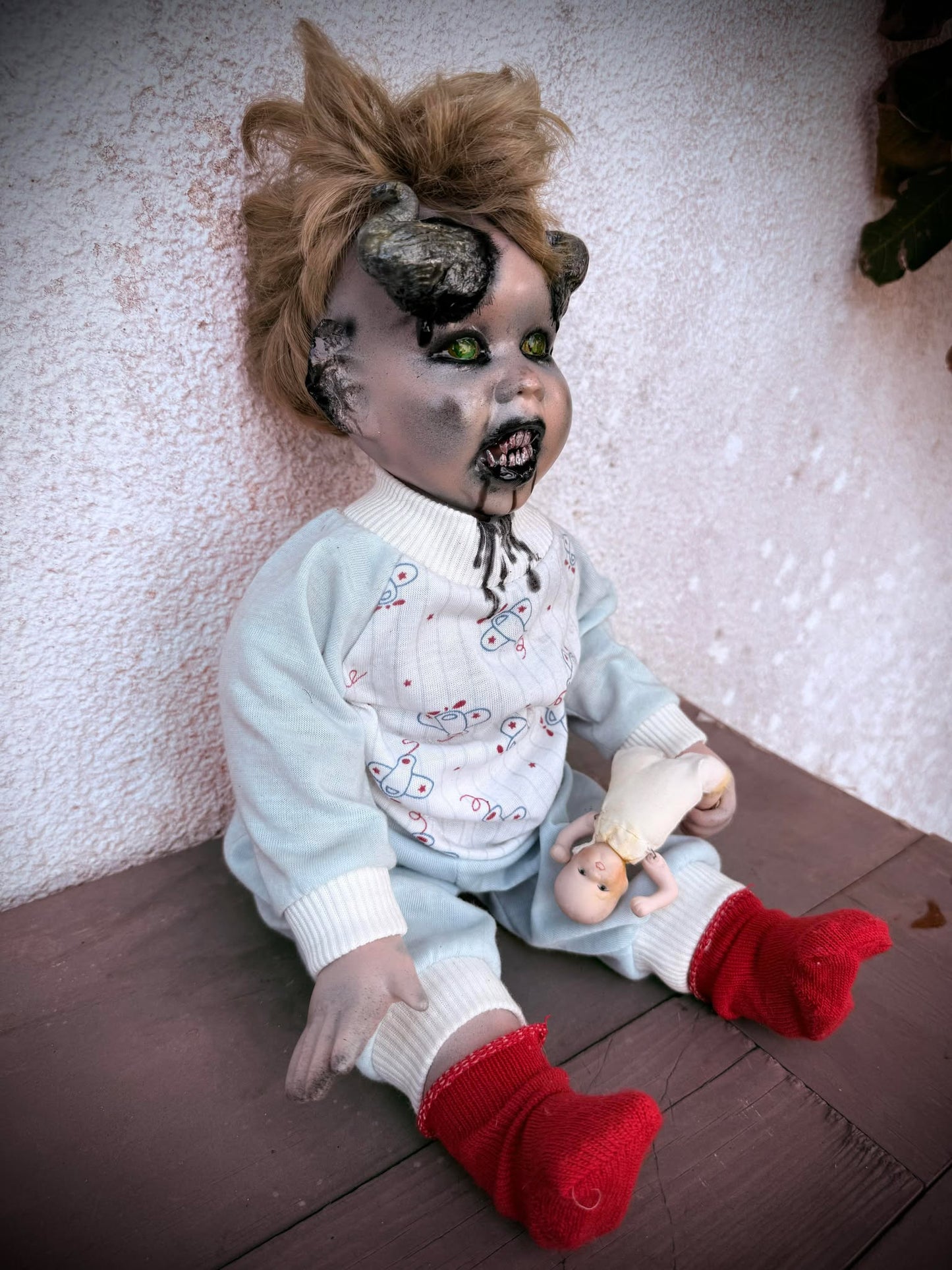 Meet Astrid 17" Doll Porcelain Undead Creepy Haunted Spirit Supernatural Possessed Positive Oddity Occult Horned Paranormal Gift Idea