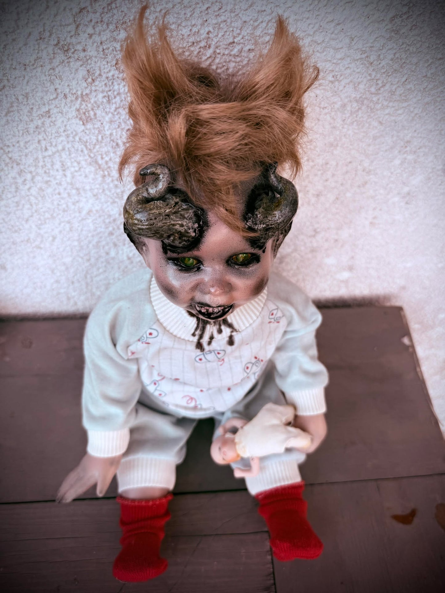 Meet Astrid 17" Doll Porcelain Undead Creepy Haunted Spirit Supernatural Possessed Positive Oddity Occult Horned Paranormal Gift Idea