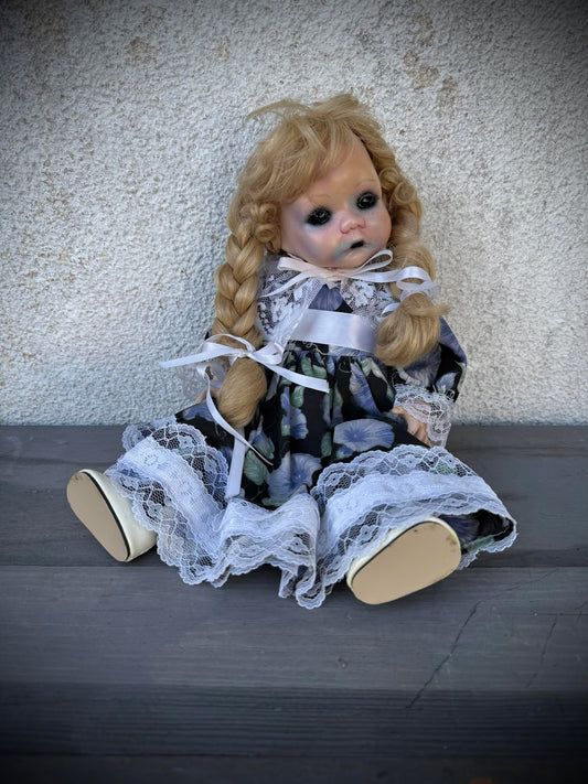 Meet Cora 14" Doll Porcelain Creepy Haunted Spirit Supernatural Possessed Positive Oddity Occult Paranormal Gift Idea Specimen 1030