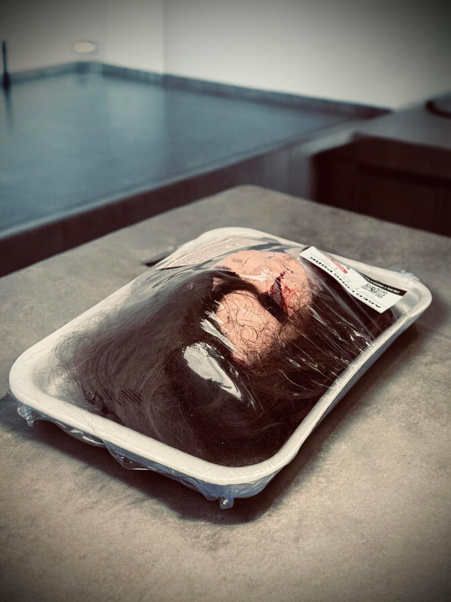 Packaged Meat Aged Long Pork Porcelain Doll Parts Butcher Gothic Voodoo Witchcraft Curiosity, Oddity, Unique Gift Idea Specimen 412 Head