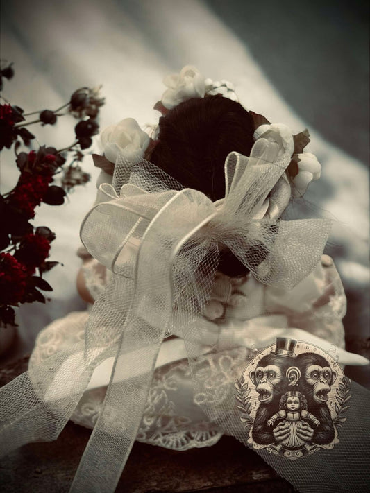 Zoey 8" Mini Haunt Doll Porcelain Zombie Haunted Spirit Paranormal Spooky Possessed Positive Oddity Gift Idea Supernatural Specimen 8094