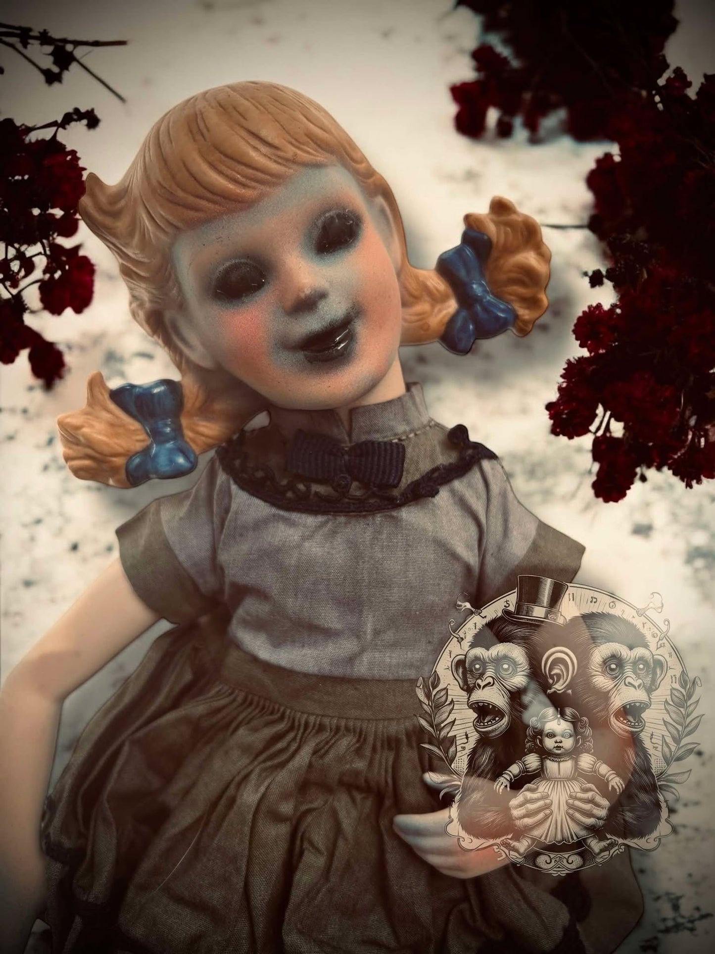 Victoria 12" Haunted Doll Porcelain Zombie Ghost Spirit Paranormal Spooky Possessed Positive Oddity Gift Idea Supernatural Specimen 821