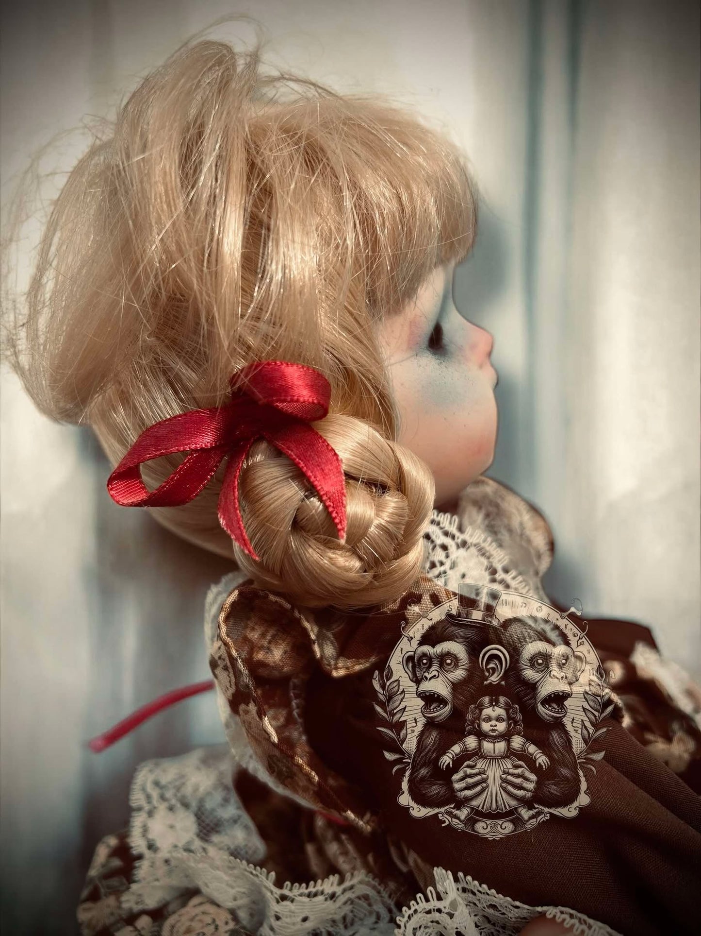 Marsha 12" Haunted Doll Porcelain Zombie Haunted Spirit Paranormal Spooky Possessed Positive Oddity Gift Idea Supernatural Specimen 1035