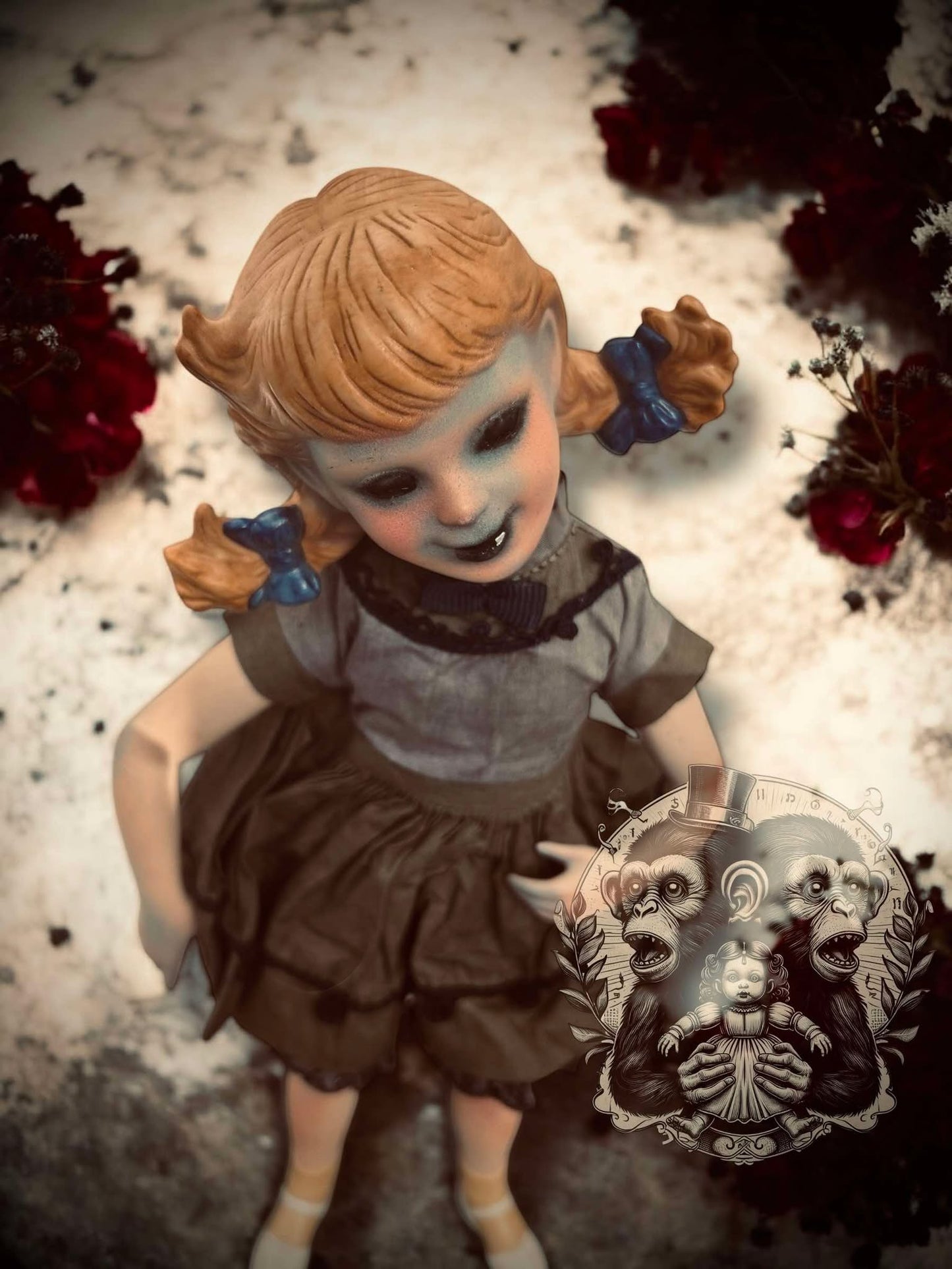 Victoria 12" Haunted Doll Porcelain Zombie Ghost Spirit Paranormal Spooky Possessed Positive Oddity Gift Idea Supernatural Specimen 821