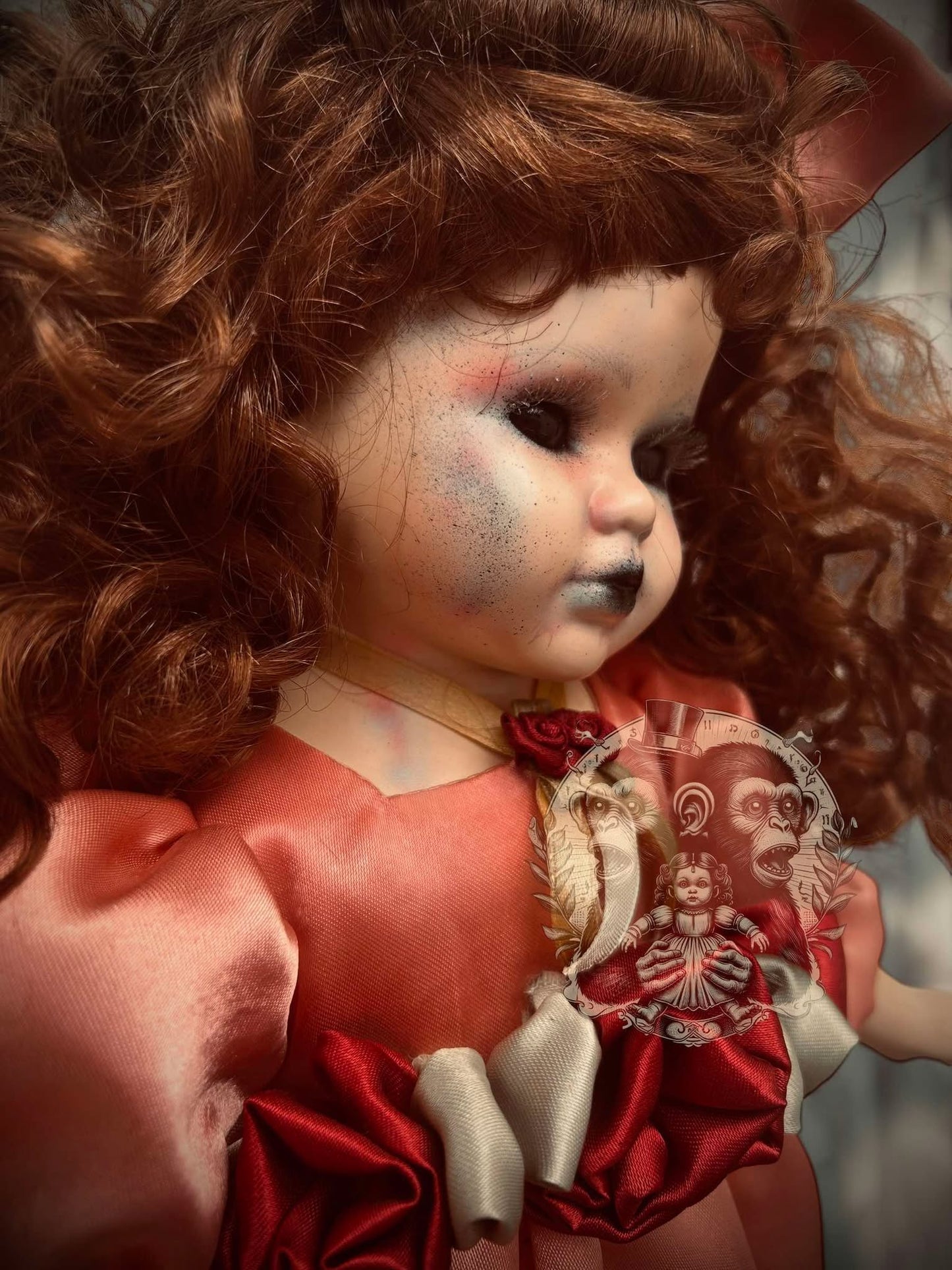 Selina 17" Haunted Doll Porcelain Zombie Haunted Spirit Paranormal Spooky Possessed Positive Oddity Gift Idea Supernatural Specimen 1123