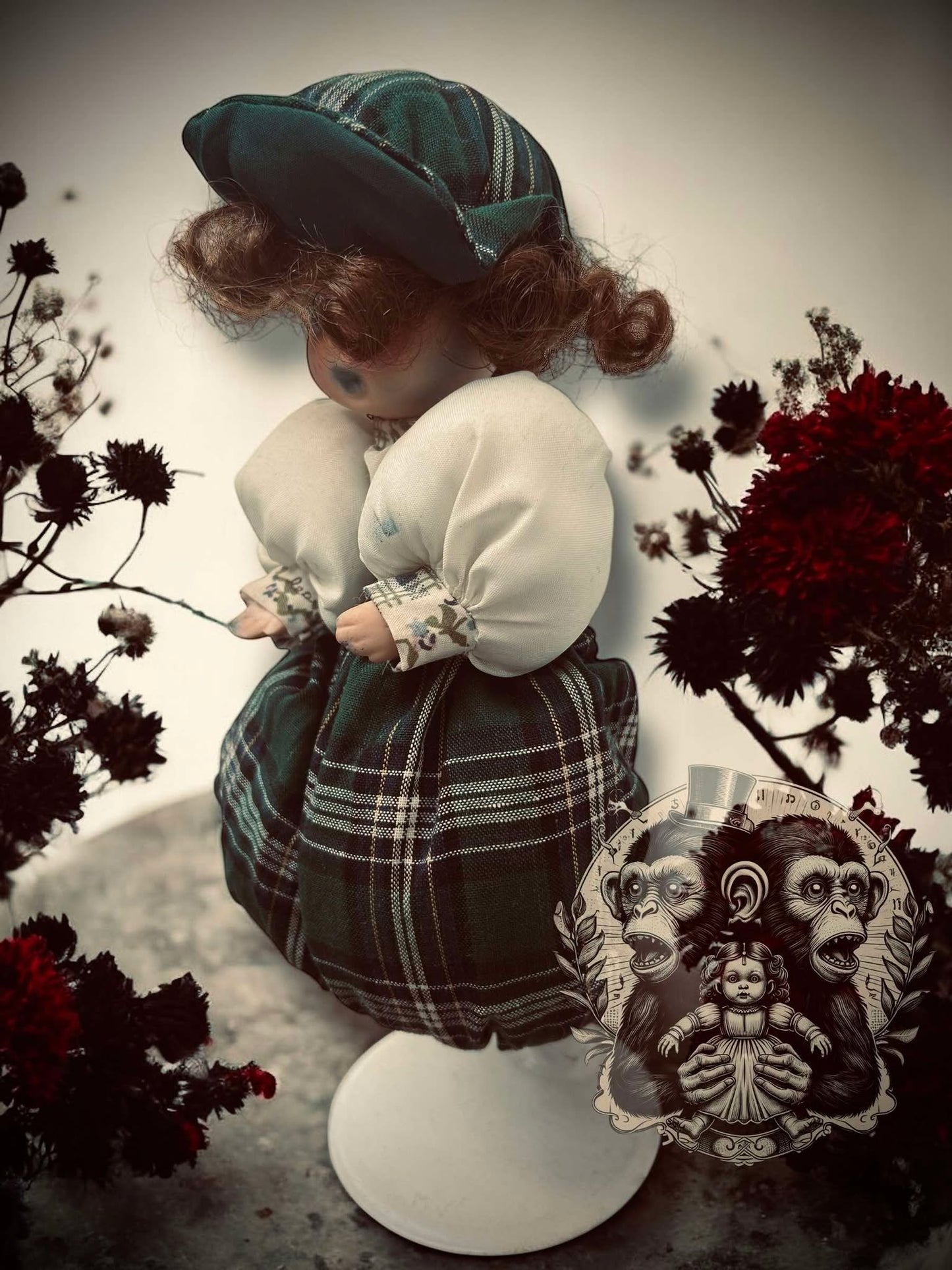 Margaret 9" Mini Haunt Doll Porcelain Zombie Haunted Spirit Paranormal Spooky Possessed Positive Oddity Gift Idea Supernatural Specimen 843