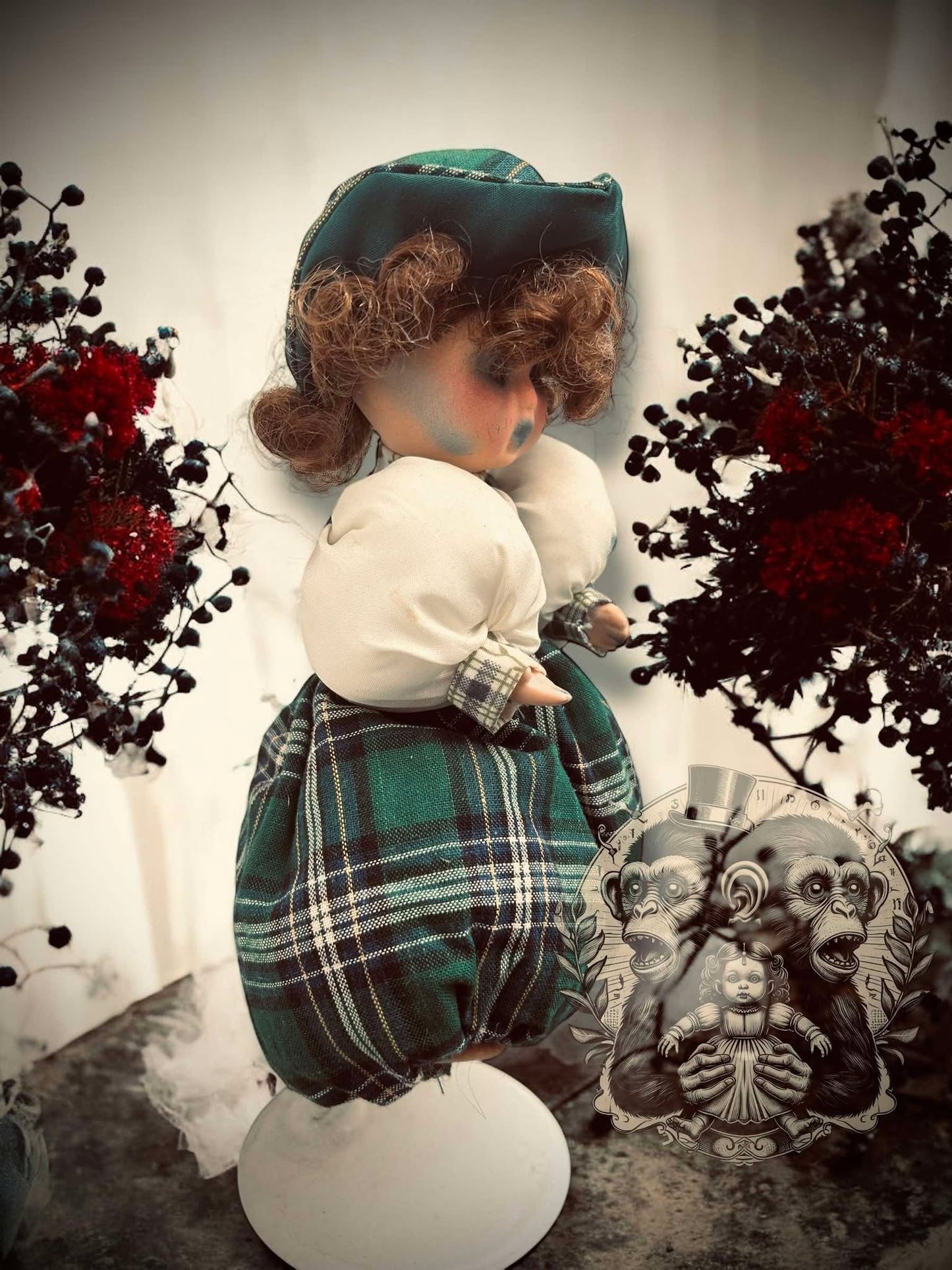 Margaret 9" Mini Haunt Doll Porcelain Zombie Haunted Spirit Paranormal Spooky Possessed Positive Oddity Gift Idea Supernatural Specimen 843