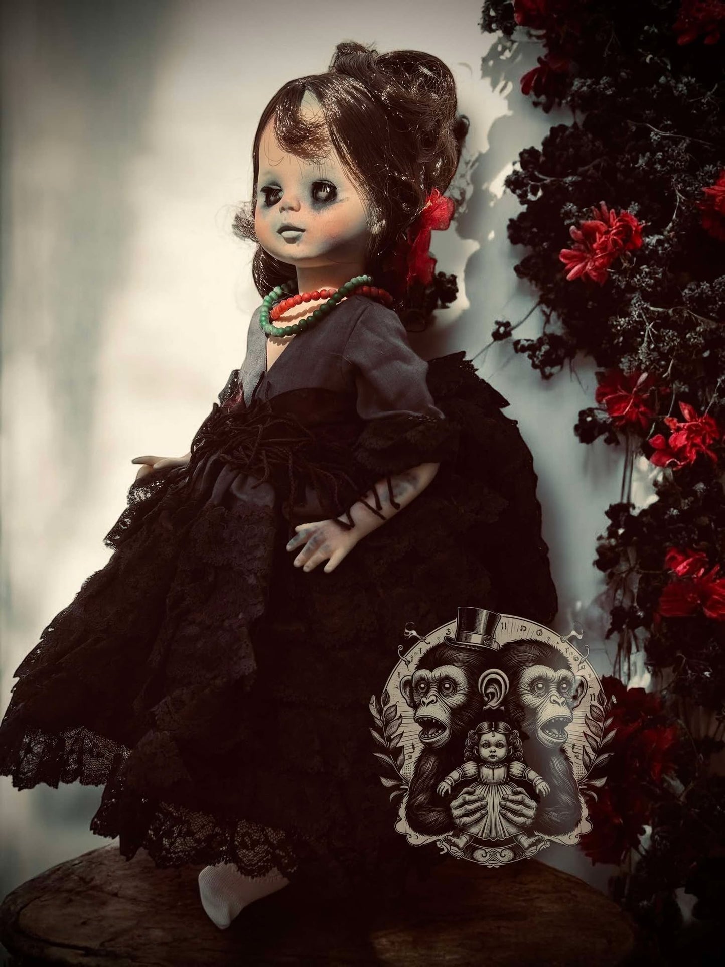 Denise 15" Haunted Doll Vinyl Zombie Haunted Spirit Paranormal Spooky Possessed Positive Oddity Gift Idea Supernatural Specimen 1225