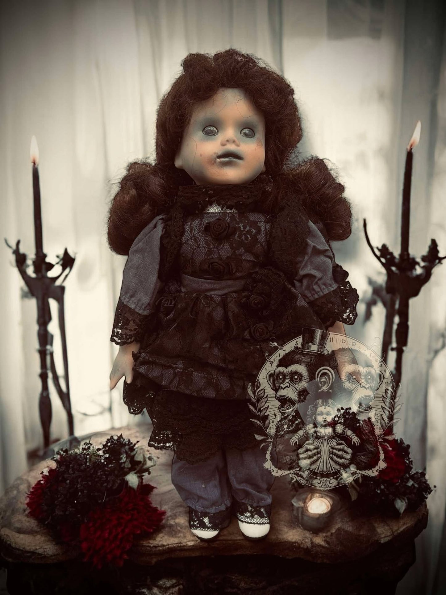 Shana 14" Haunted Doll Porcelain Zombie Haunted Spirit Paranormal Spooky Possessed Positive Oddity Gift Idea Supernatural Specimen 1110