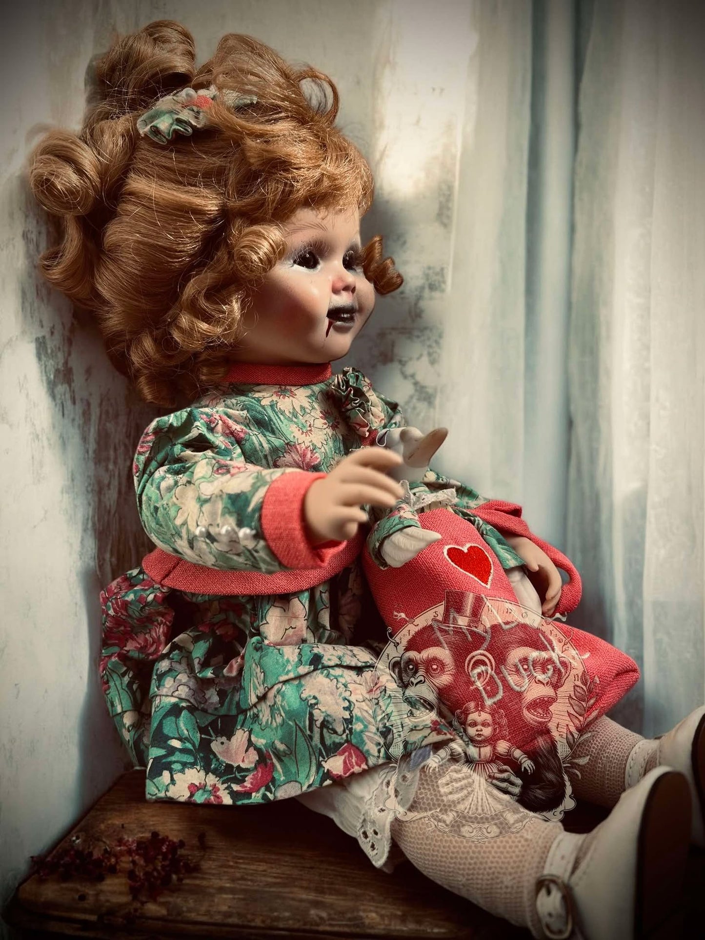 Penny 19" Haunted Doll Porcelain Zombie Haunted Spirit Paranormal Spooky Possessed Positive Oddity Gift Idea Supernatural Specimen 1027