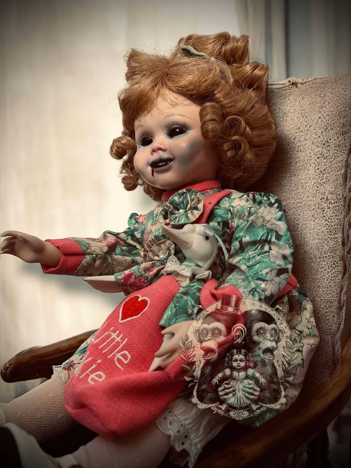 Penny 19" Haunted Doll Porcelain Zombie Haunted Spirit Paranormal Spooky Possessed Positive Oddity Gift Idea Supernatural Specimen 1027