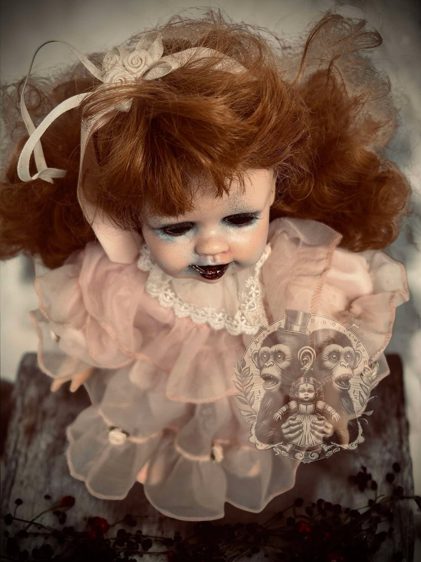 Sparrow 19" Haunted Doll Porcelain Zombie Haunted Spirit Paranormal Spooky Possessed Positive Oddity Gift Idea Supernatural Specimen 1152