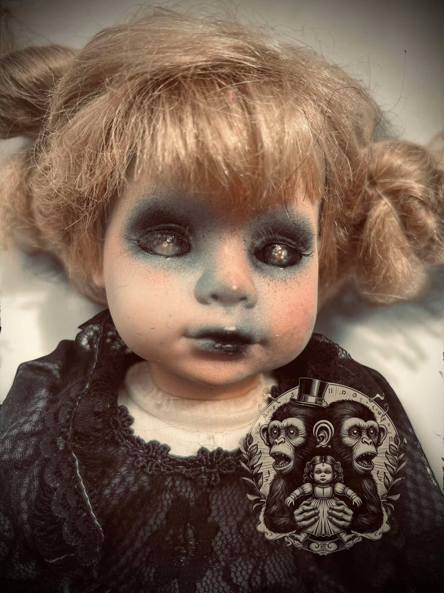 Brittani 13" Haunted Doll Porcelain Zombie Haunted Spirit Paranormal Spooky Possessed Positive Oddity Gift Idea Supernatural Specimen 1205