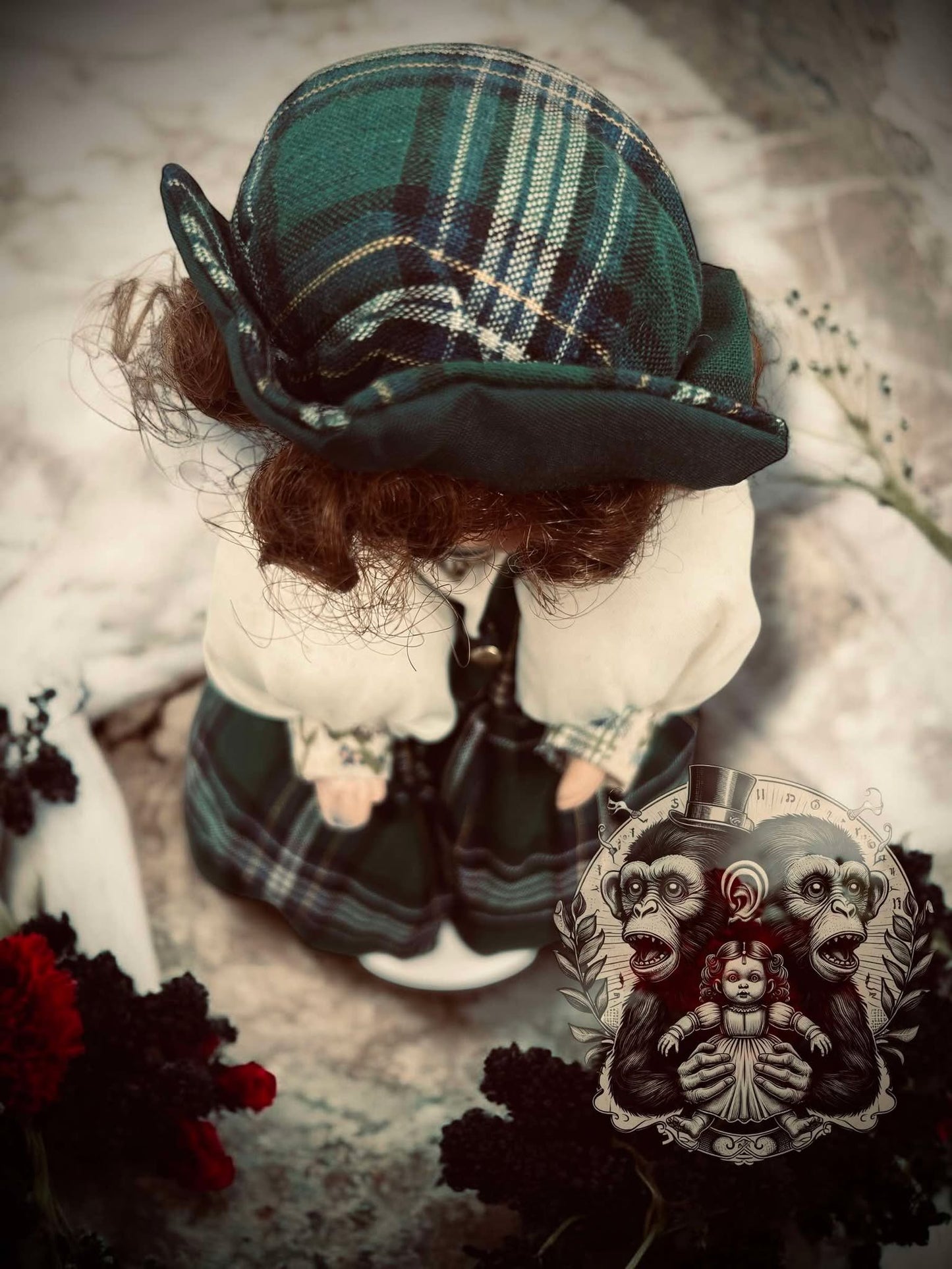 Margaret 9" Mini Haunt Doll Porcelain Zombie Haunted Spirit Paranormal Spooky Possessed Positive Oddity Gift Idea Supernatural Specimen 843