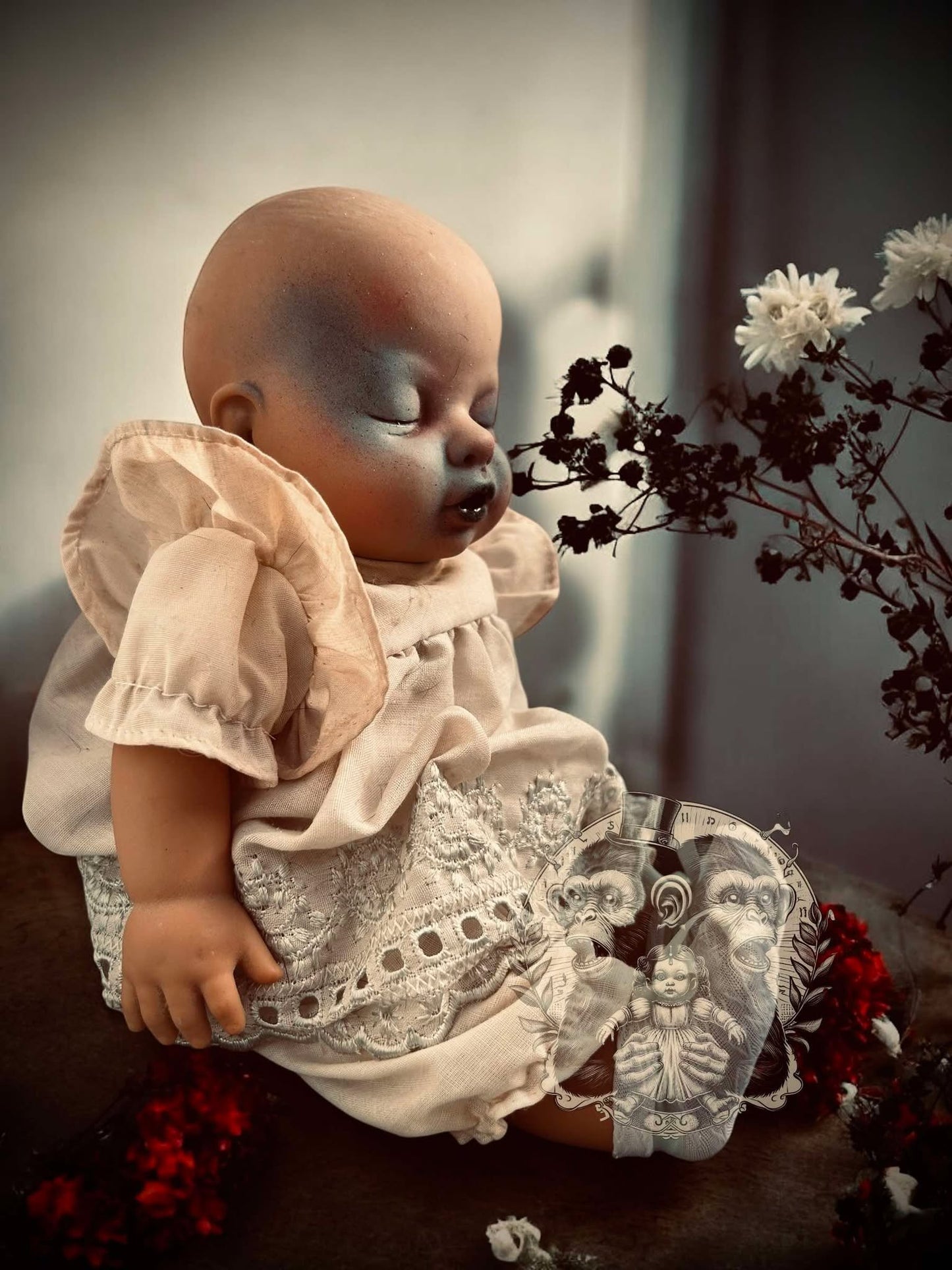 Ann 12" Musical Moving Haunted Doll Vinyl Zombie Spirit Paranormal Spooky Possessed Positive Oddity Gift Idea Supernatural Specimen 257