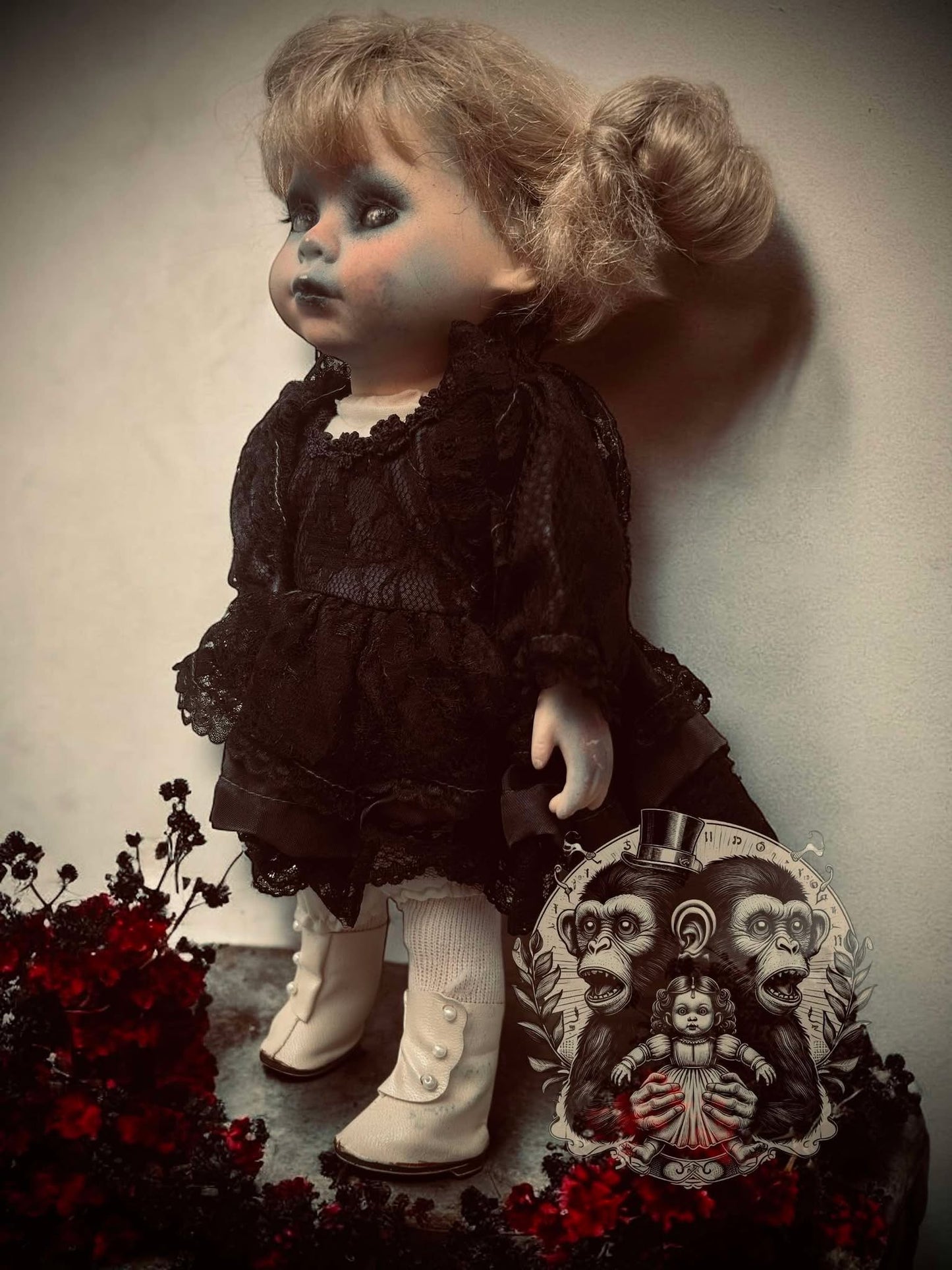 Brittani 13" Haunted Doll Porcelain Zombie Haunted Spirit Paranormal Spooky Possessed Positive Oddity Gift Idea Supernatural Specimen 1205
