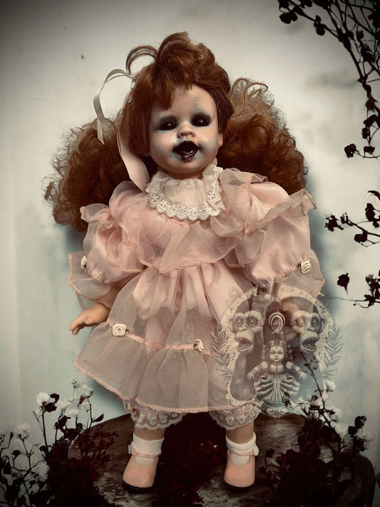 Sparrow 19" Haunted Doll Porcelain Zombie Haunted Spirit Paranormal Spooky Possessed Positive Oddity Gift Idea Supernatural Specimen 1152