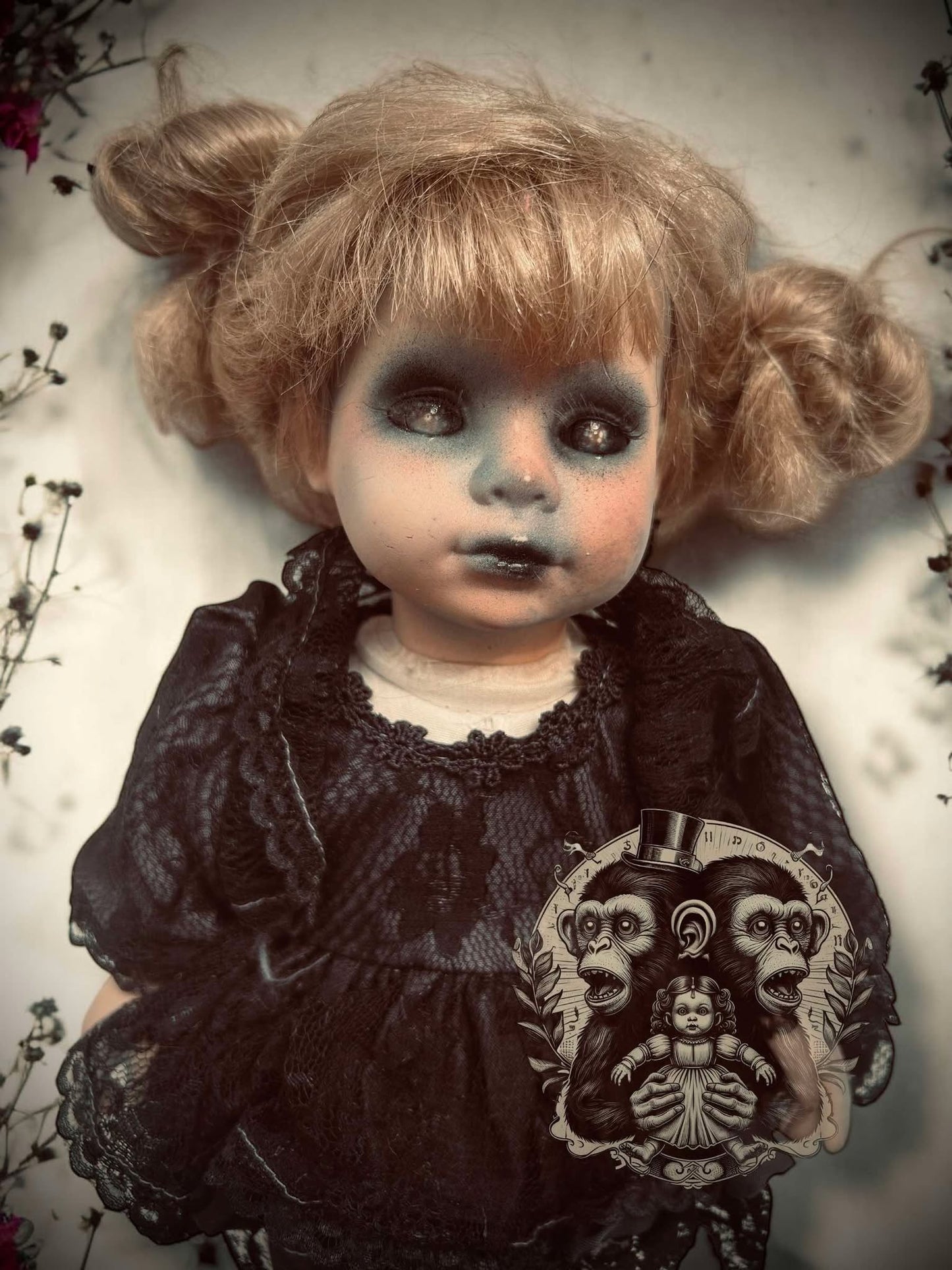 Brittani 13" Haunted Doll Porcelain Zombie Haunted Spirit Paranormal Spooky Possessed Positive Oddity Gift Idea Supernatural Specimen 1205