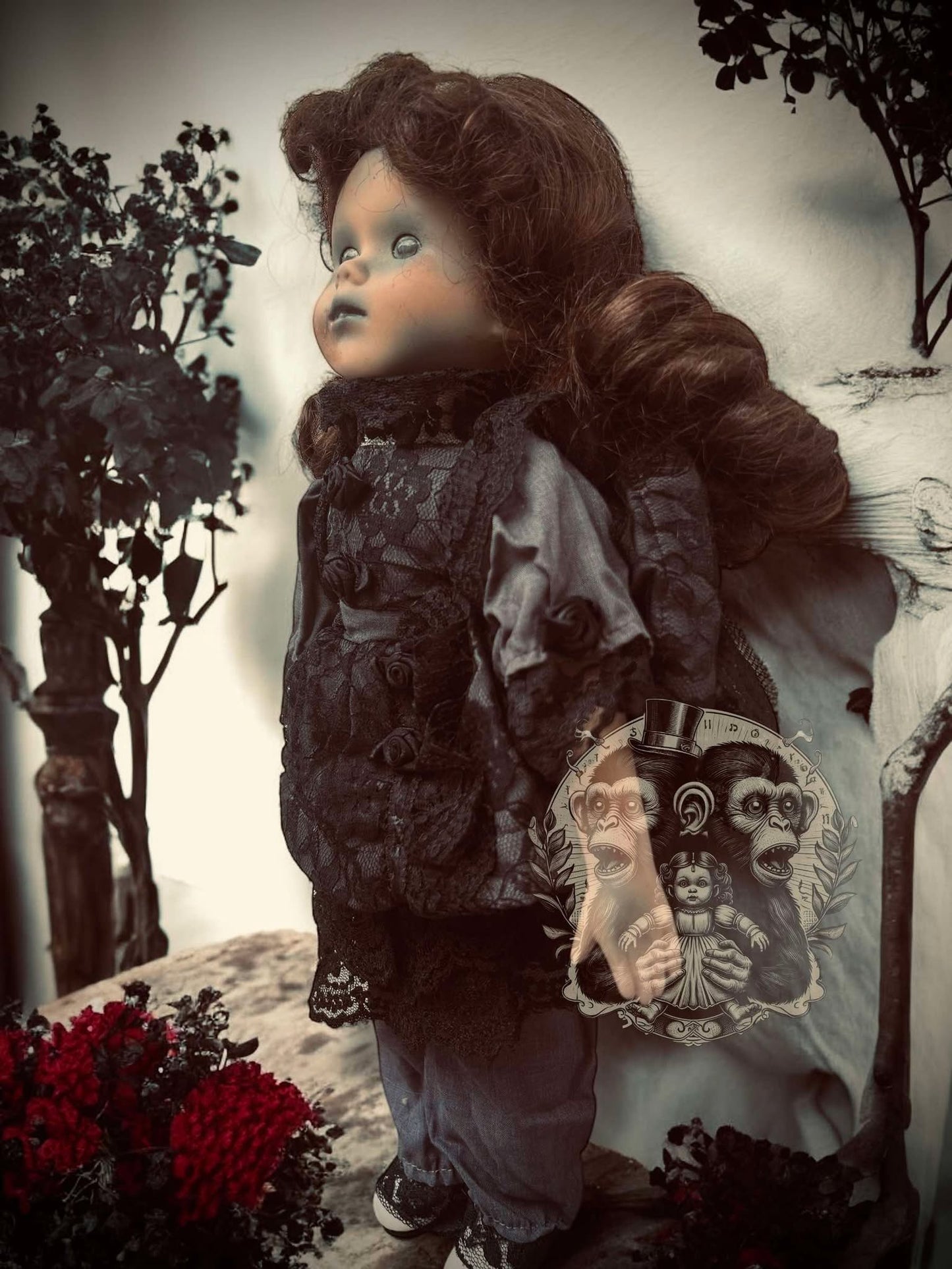 Shana 14" Haunted Doll Porcelain Zombie Haunted Spirit Paranormal Spooky Possessed Positive Oddity Gift Idea Supernatural Specimen 1110