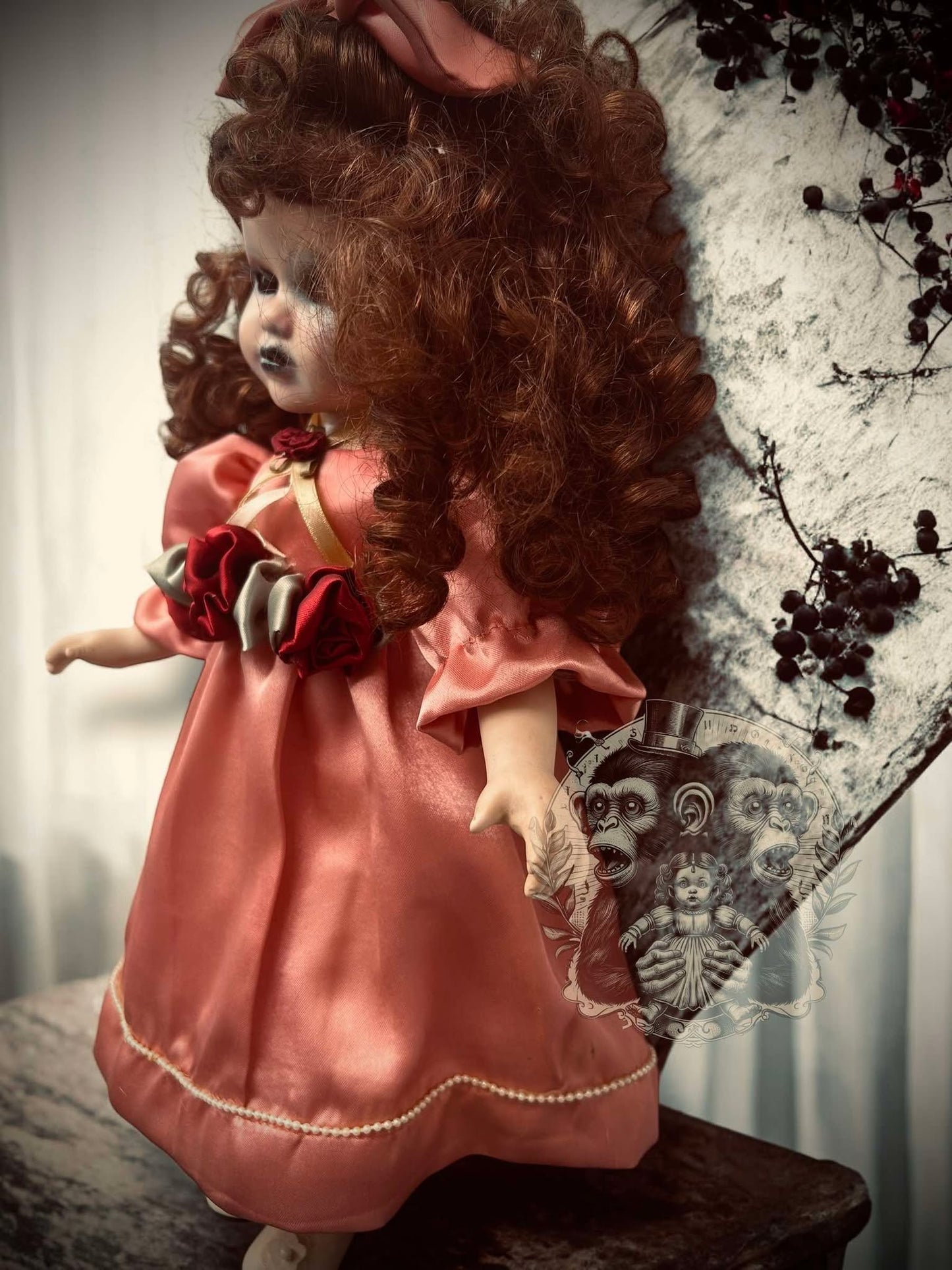 Selina 17" Haunted Doll Porcelain Zombie Haunted Spirit Paranormal Spooky Possessed Positive Oddity Gift Idea Supernatural Specimen 1123