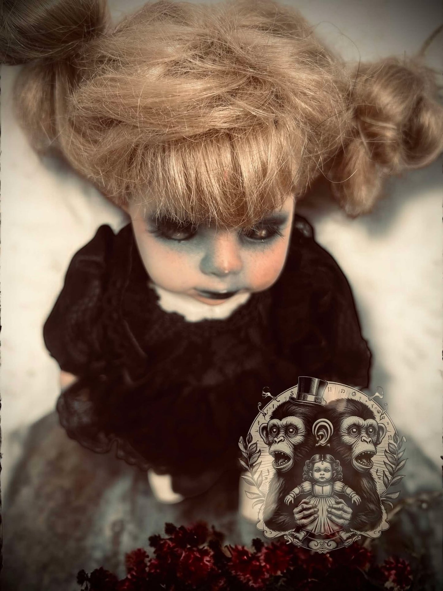 Brittani 13" Haunted Doll Porcelain Zombie Haunted Spirit Paranormal Spooky Possessed Positive Oddity Gift Idea Supernatural Specimen 1205