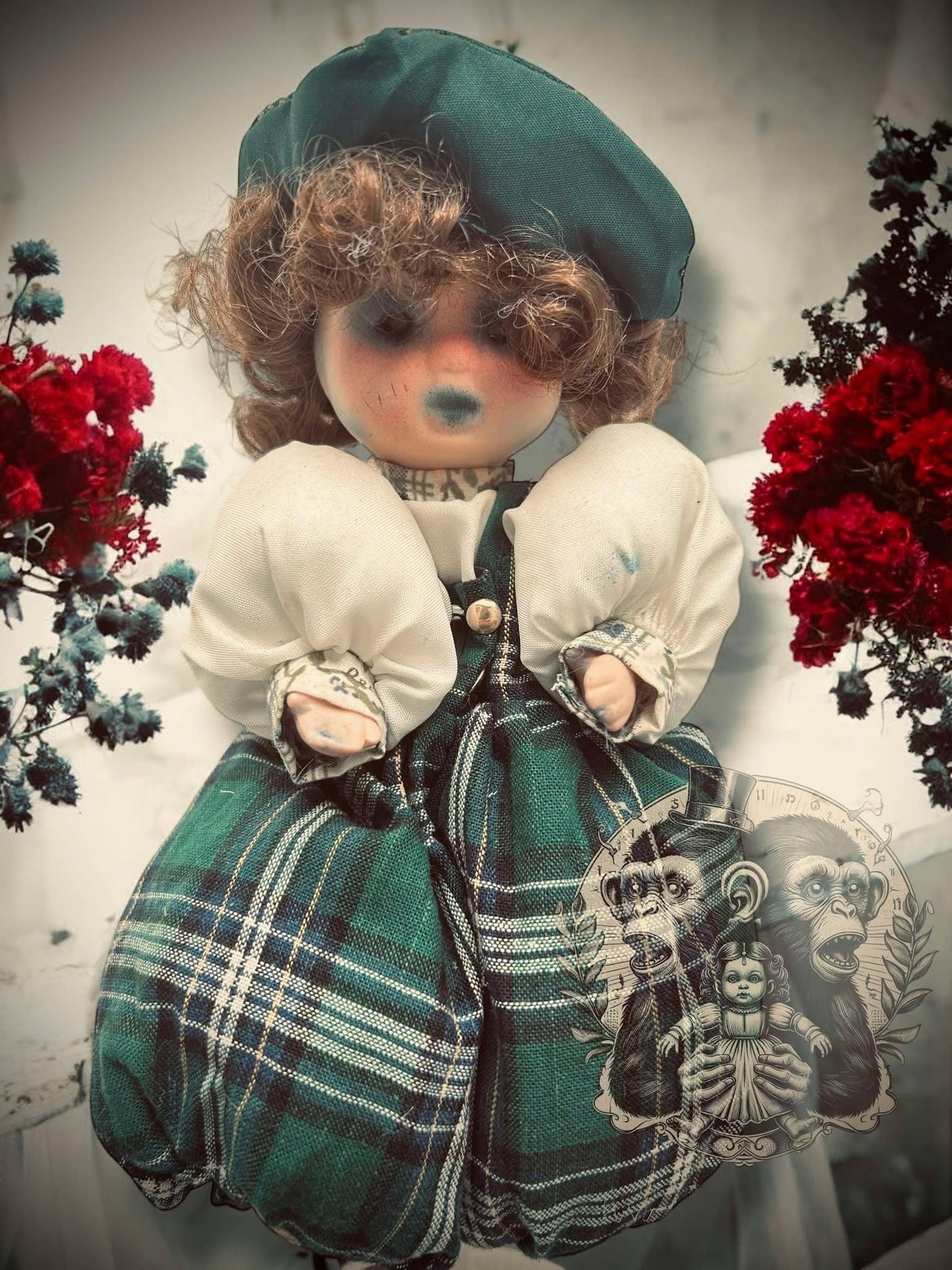 Margaret 9" Mini Haunt Doll Porcelain Zombie Haunted Spirit Paranormal Spooky Possessed Positive Oddity Gift Idea Supernatural Specimen 843