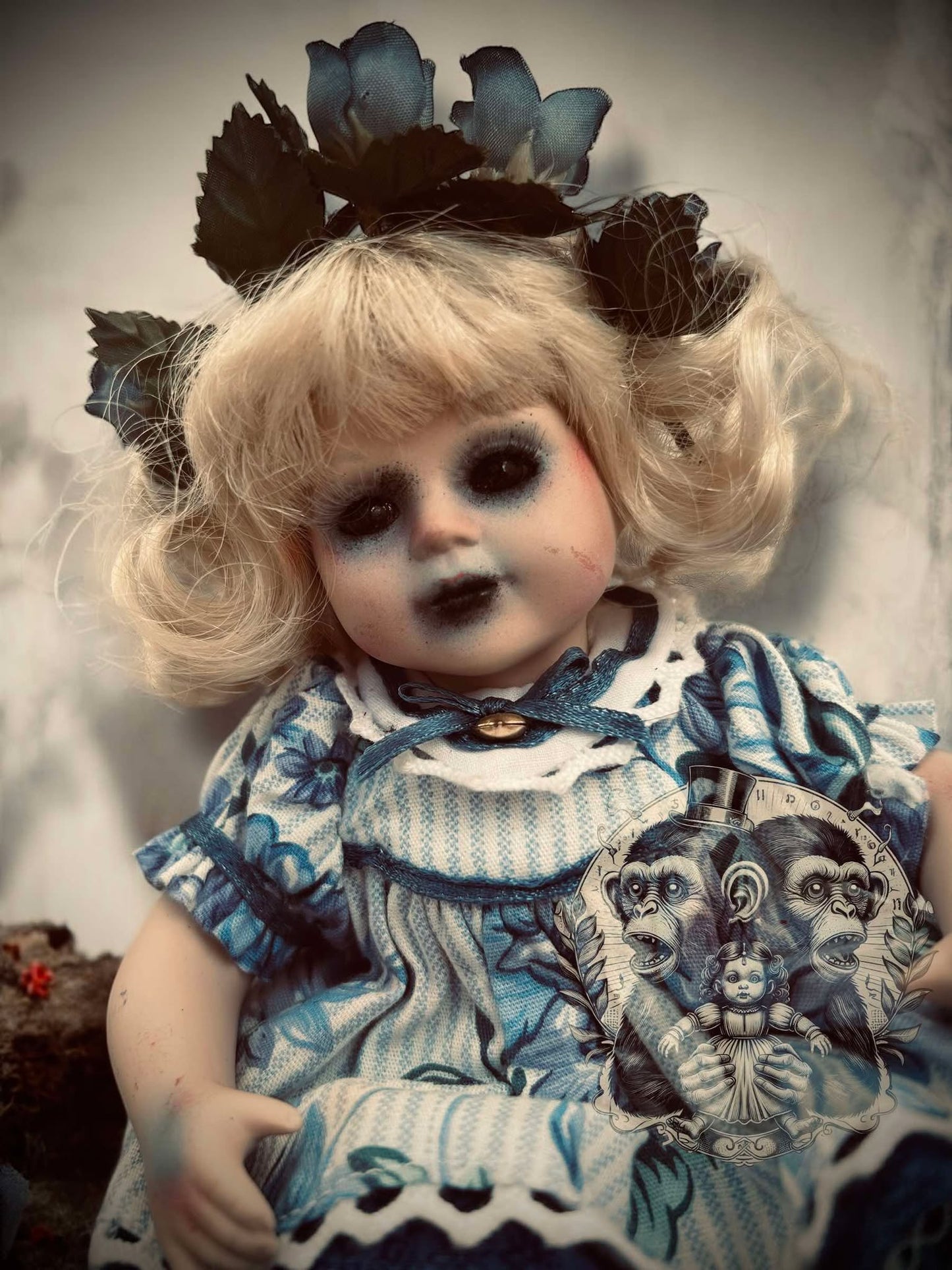 Meet Emilia 8" Mini Haunt Doll Porcelain Zombie Undead Haunted Spirit Paranormal Spooky Possessed Positive Oddity Gift Idea Supernatural