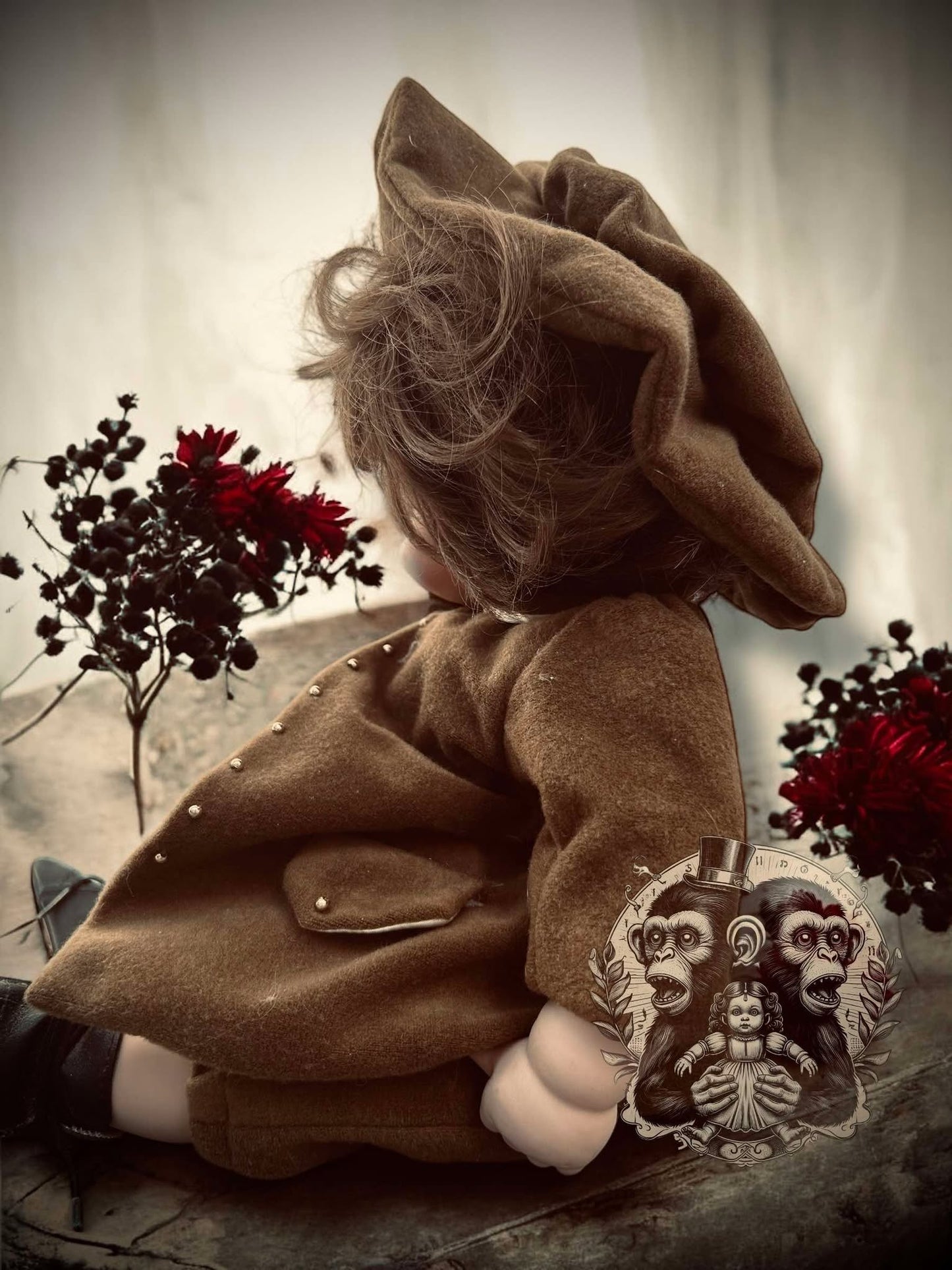 Poppy 14" Haunted Doll Porcelain Zombie Haunted Spirit Paranormal Spooky Possessed Positive Oddity Gift Idea Supernatural Specimen 931