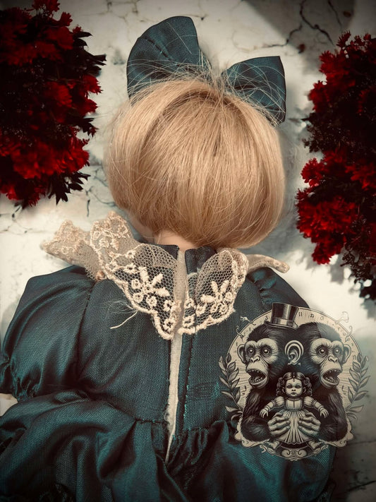 Hannah 10" Mini Haunt Doll Porcelain Zombie Haunted Spirit Paranormal Spooky Possessed Positive Oddity Gift Idea Supernatural Specimen 836