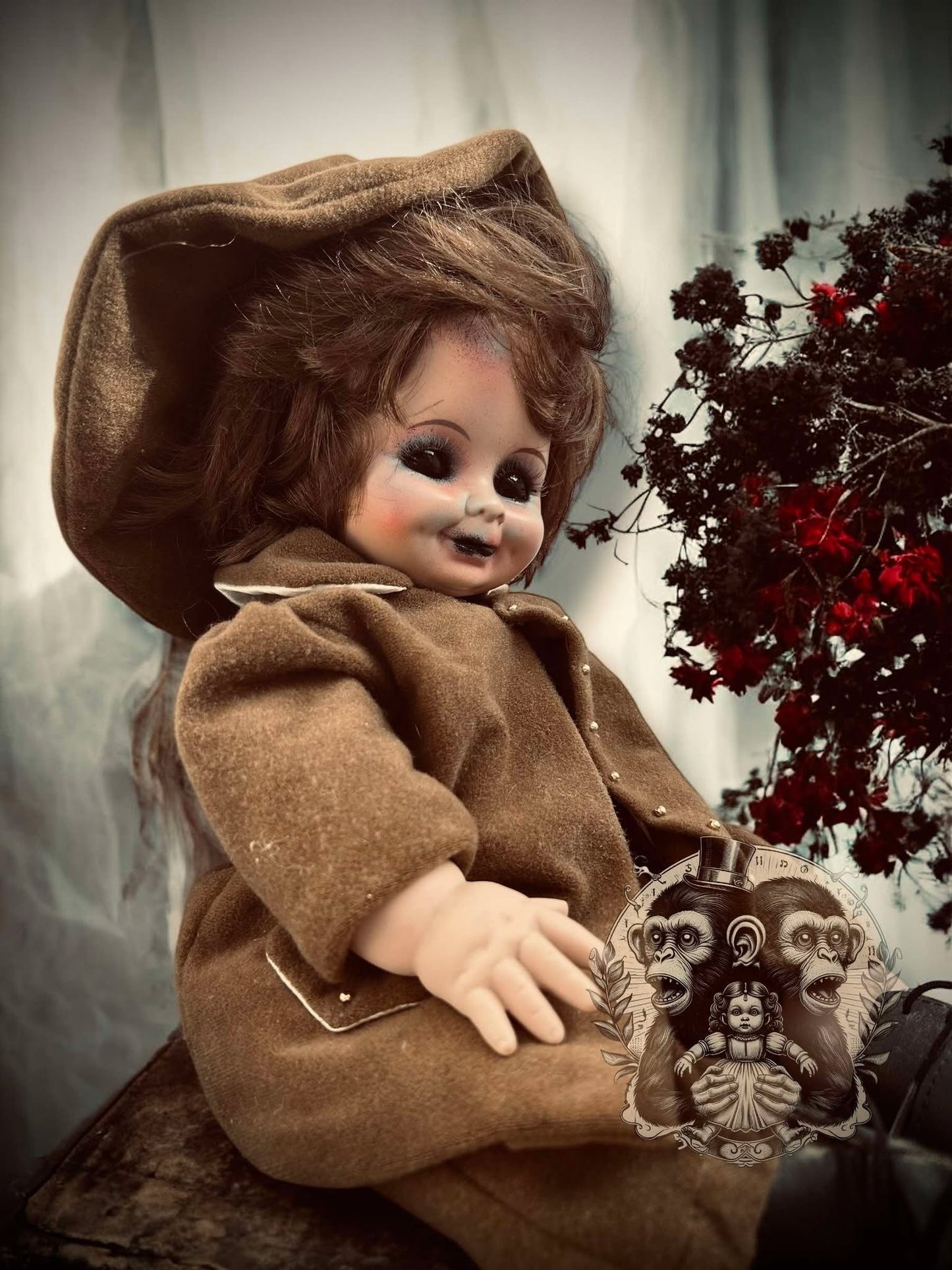 Poppy 14" Haunted Doll Porcelain Zombie Haunted Spirit Paranormal Spooky Possessed Positive Oddity Gift Idea Supernatural Specimen 931