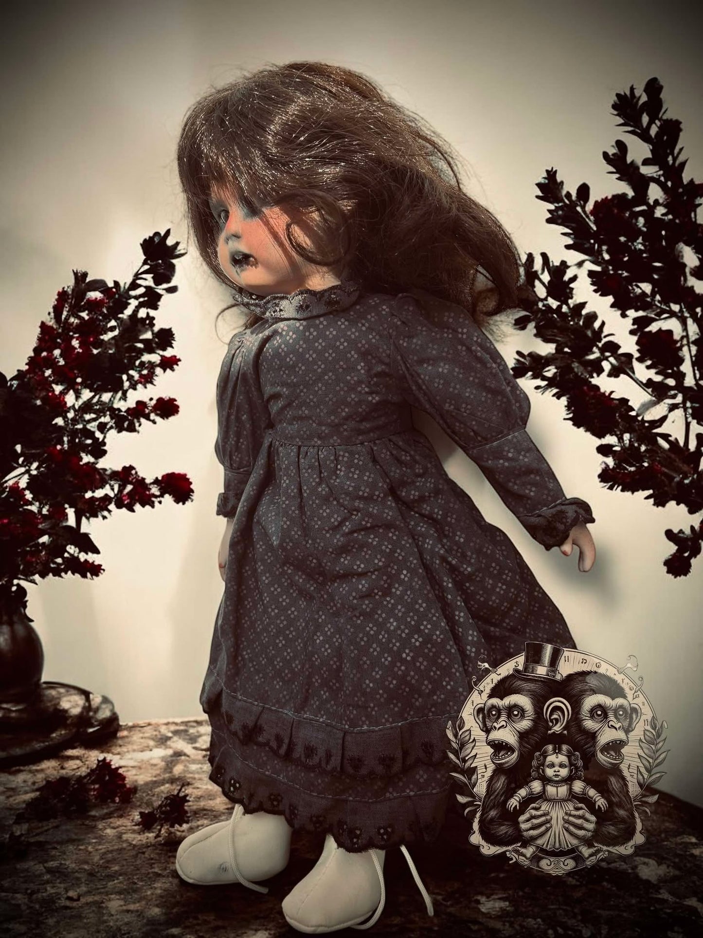 Lillian 14" Haunted Doll Porcelain Zombie Haunted Spirit Paranormal Spooky Possessed Positive Oddity Gift Idea Supernatural Specimen 8028