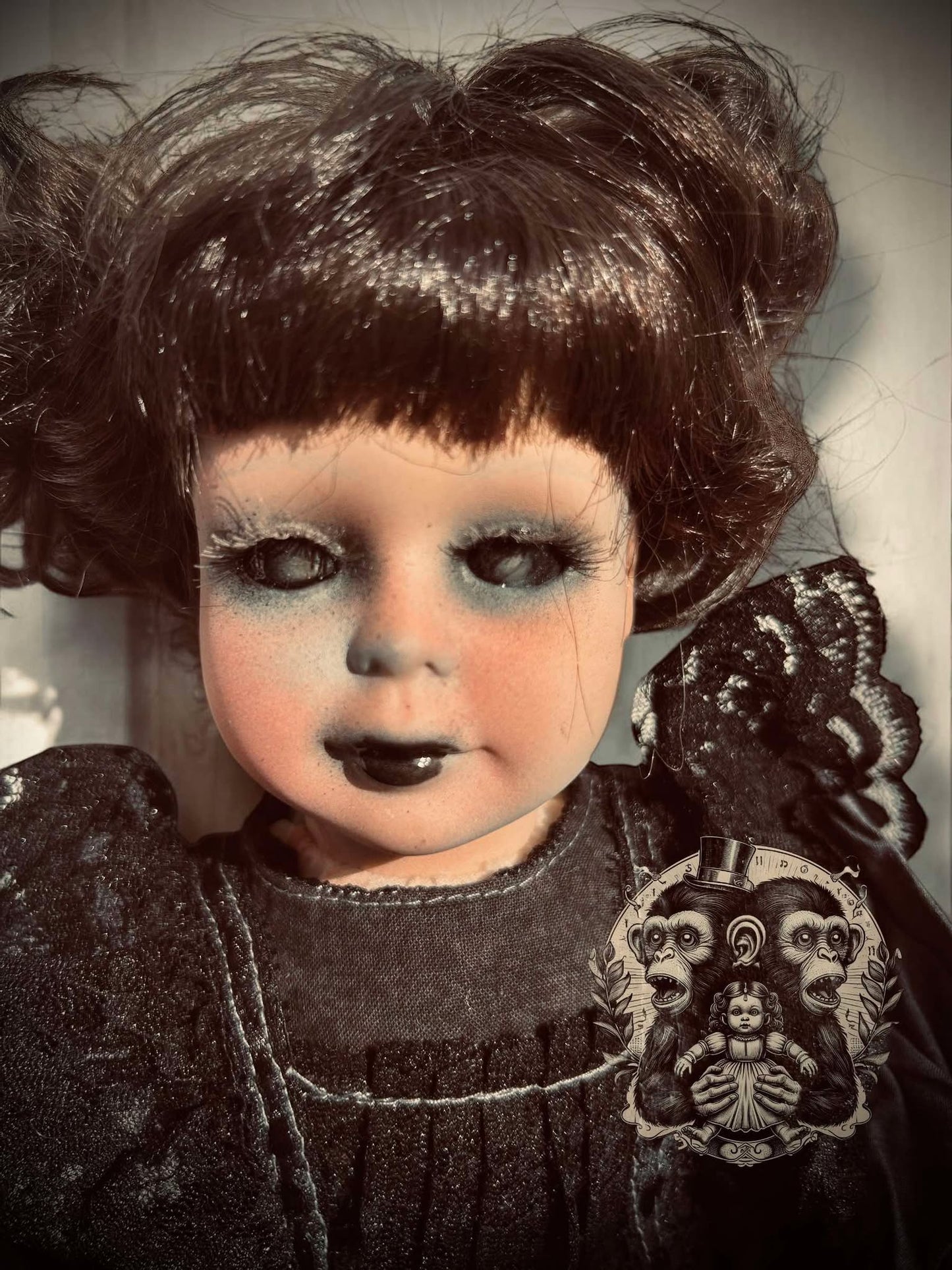 Ember 15" Haunted Doll Porcelain Zombie Haunted Spirit Paranormal Spooky Possessed Positive Oddity Gift Idea Supernatural Specimen 1001