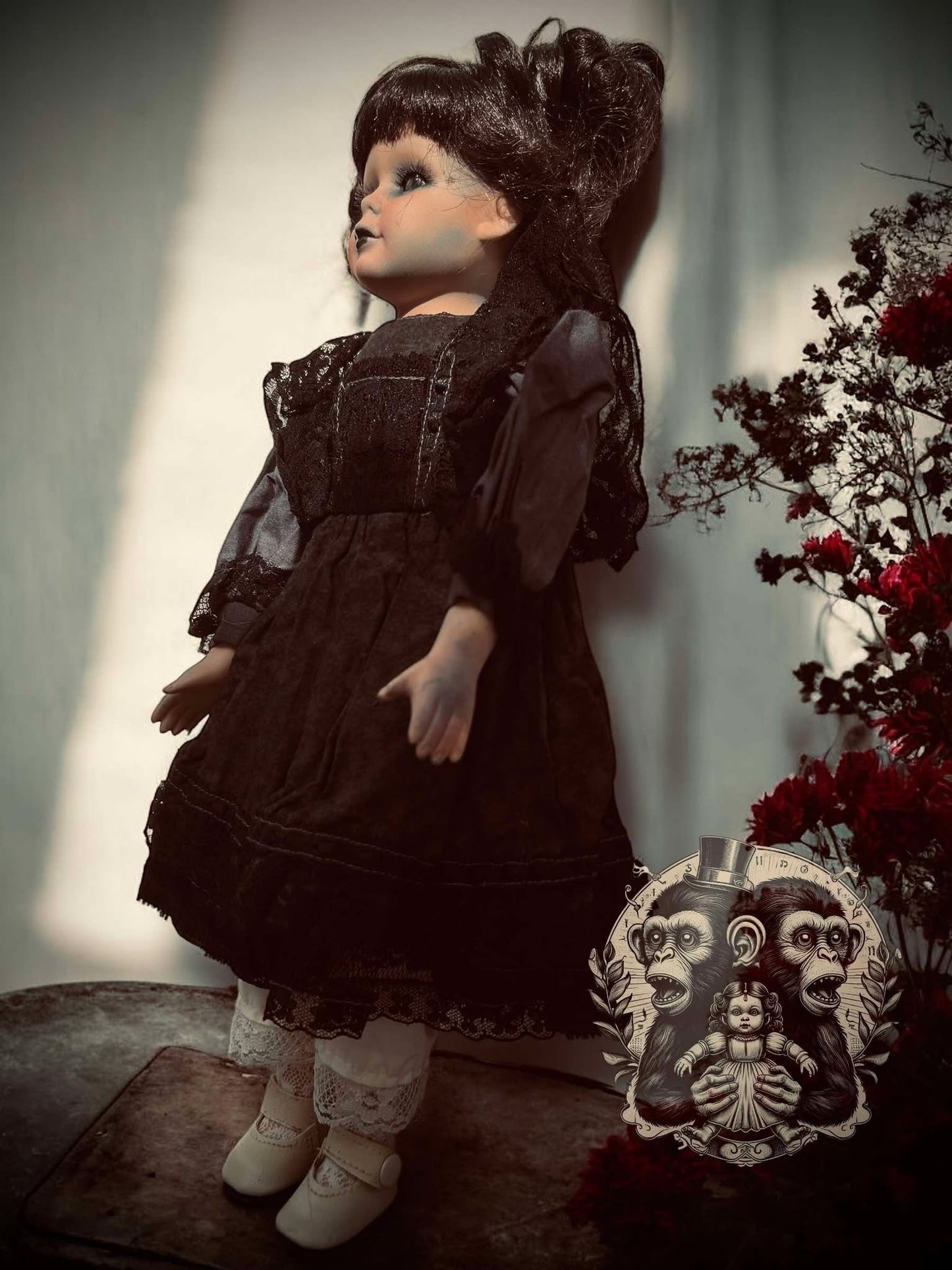 Ember 15" Haunted Doll Porcelain Zombie Haunted Spirit Paranormal Spooky Possessed Positive Oddity Gift Idea Supernatural Specimen 1001