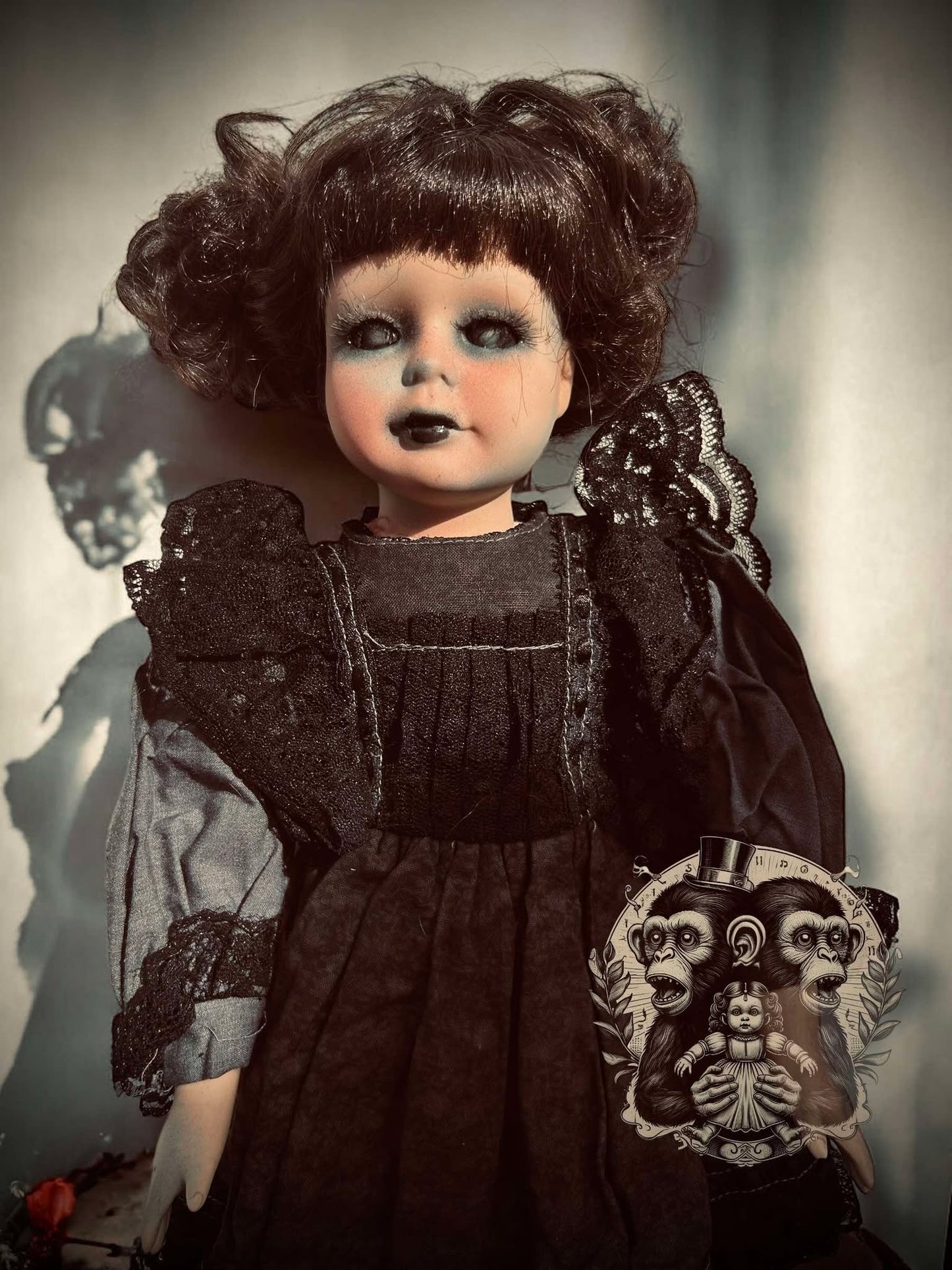 Ember 15" Haunted Doll Porcelain Zombie Haunted Spirit Paranormal Spooky Possessed Positive Oddity Gift Idea Supernatural Specimen 1001