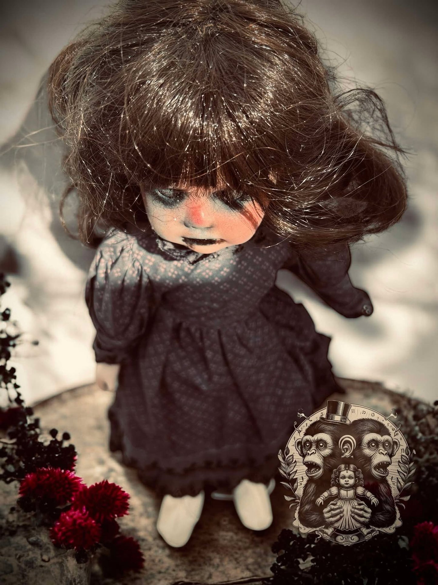 Lillian 14" Haunted Doll Porcelain Zombie Haunted Spirit Paranormal Spooky Possessed Positive Oddity Gift Idea Supernatural Specimen 8028