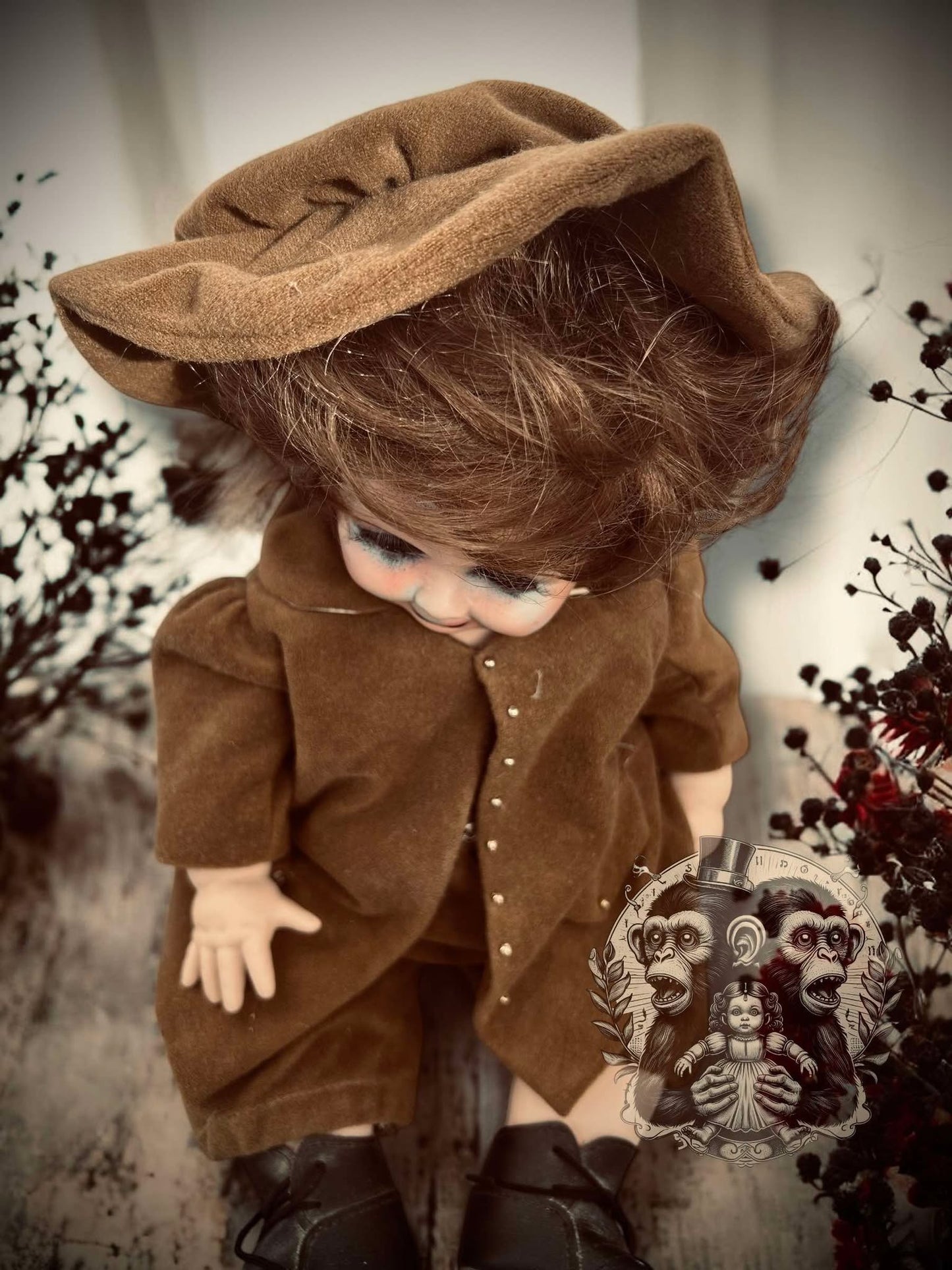 Poppy 14" Haunted Doll Porcelain Zombie Haunted Spirit Paranormal Spooky Possessed Positive Oddity Gift Idea Supernatural Specimen 931