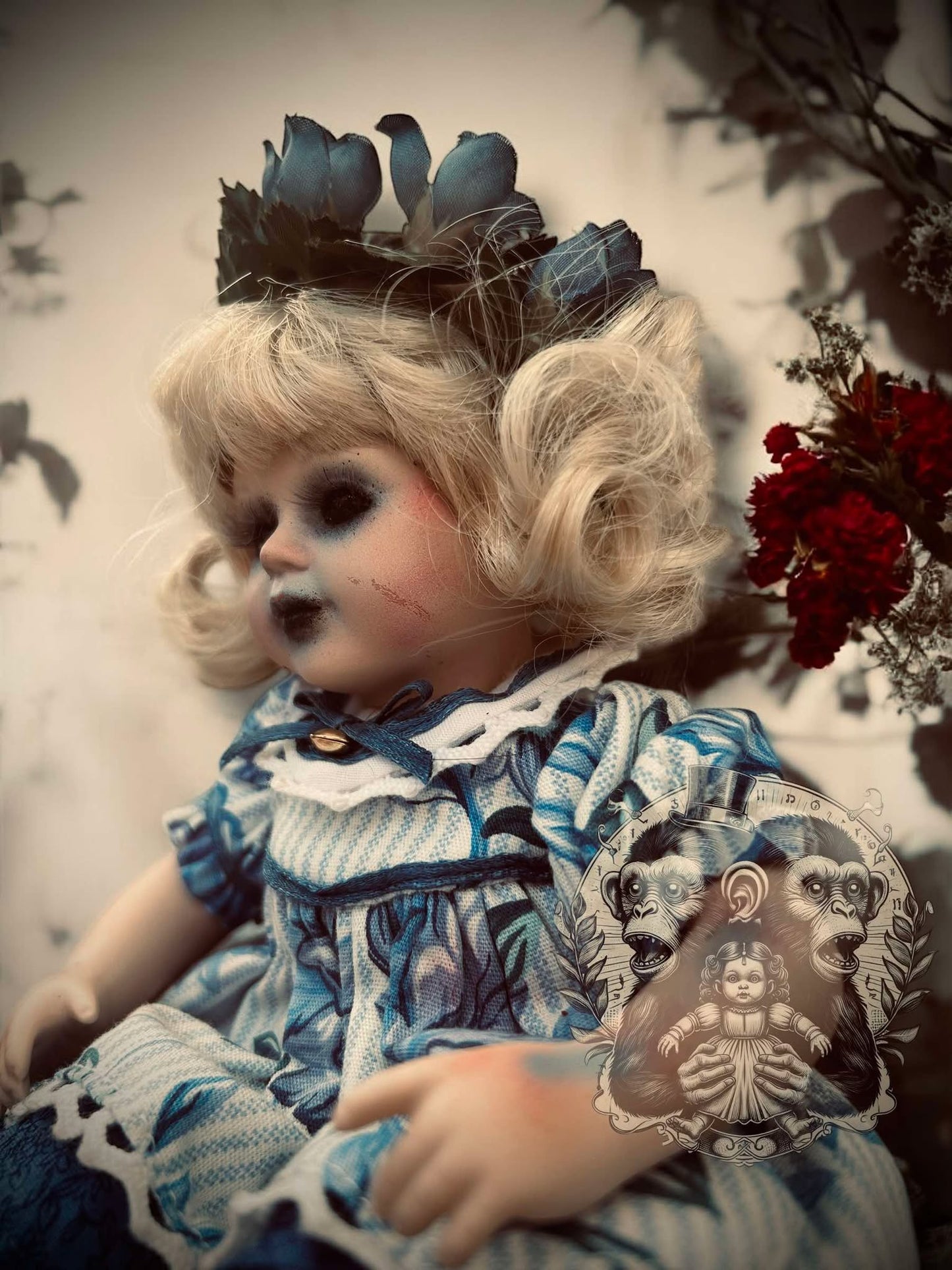 Meet Emilia 8" Mini Haunt Doll Porcelain Zombie Undead Haunted Spirit Paranormal Spooky Possessed Positive Oddity Gift Idea Supernatural