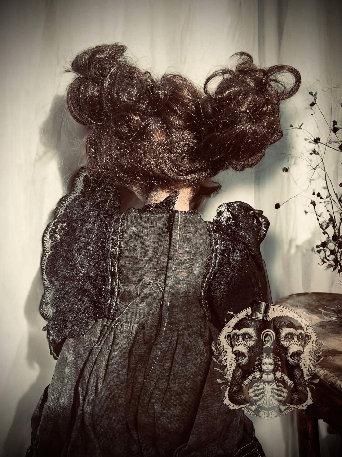 Ember 15" Haunted Doll Porcelain Zombie Haunted Spirit Paranormal Spooky Possessed Positive Oddity Gift Idea Supernatural Specimen 1001